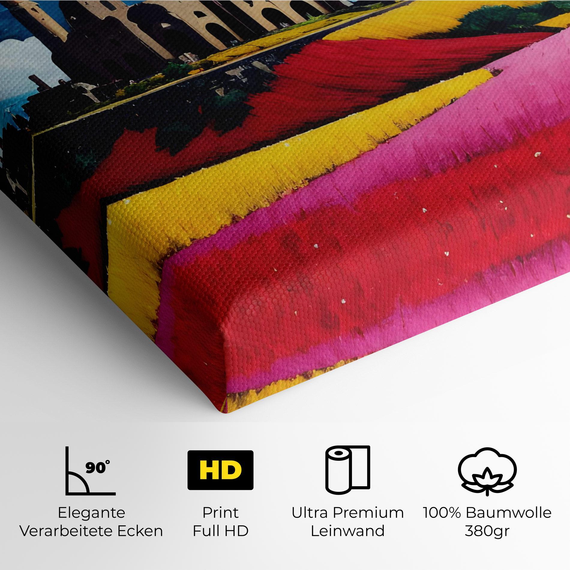 Leinwandbild Antique Building Art mockup 4