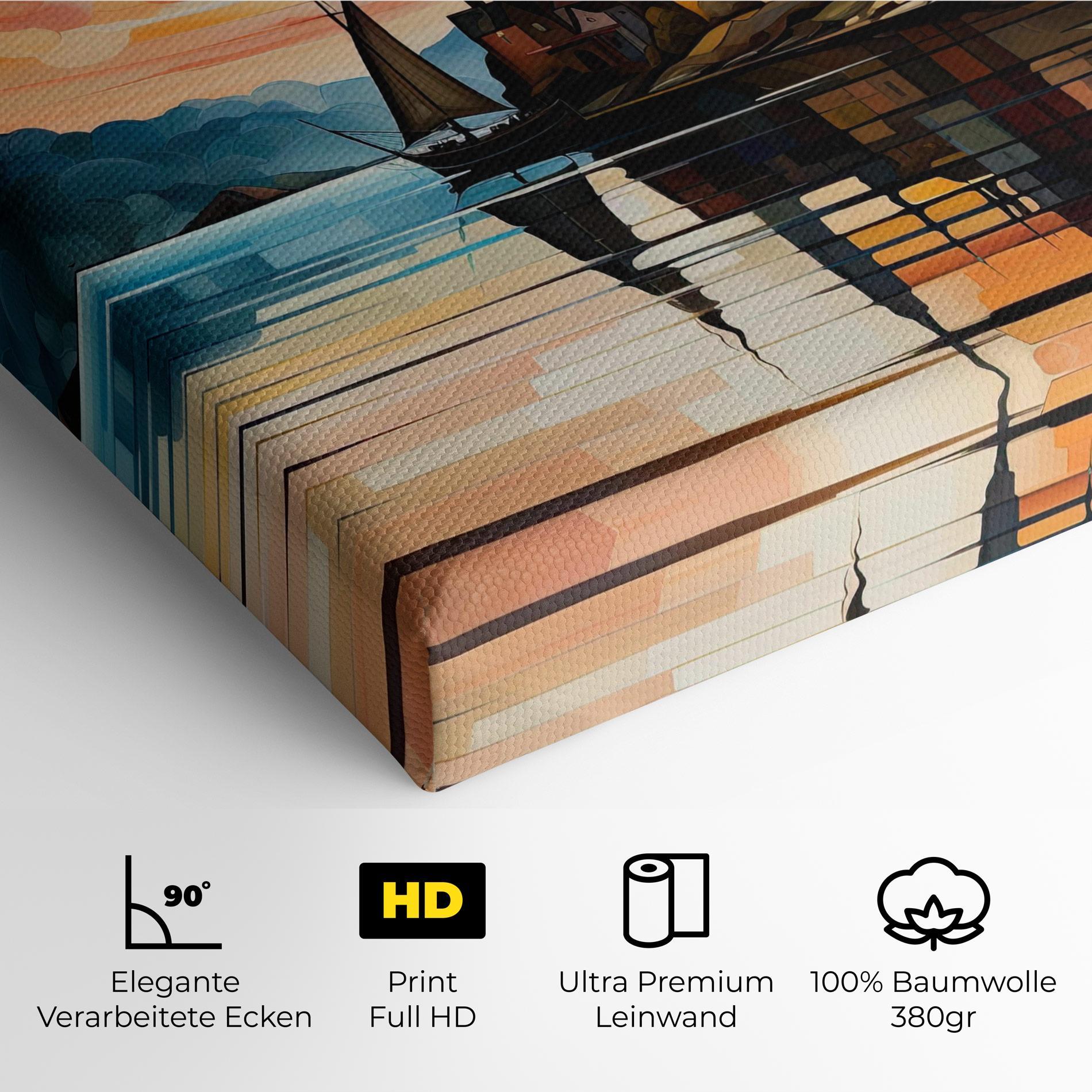 Leinwandbild Castle Painting mockup 4