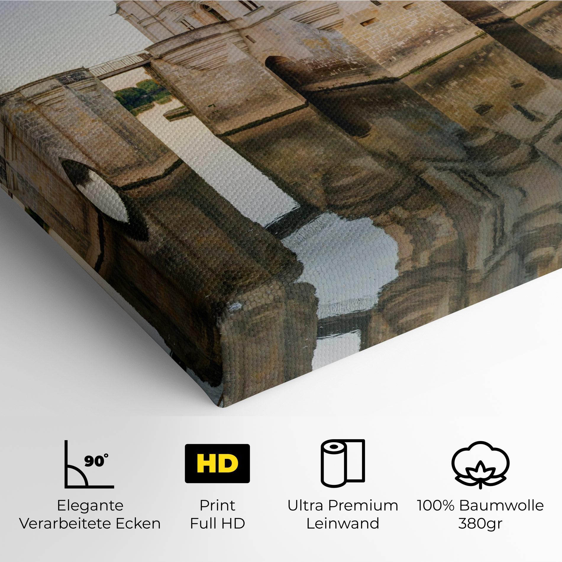 Leinwandbild Chateau France mockup 4