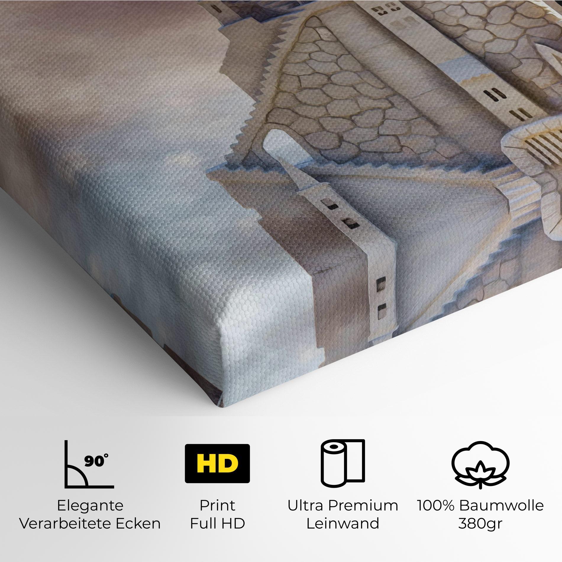 Leinwandbild Cream Castle mockup 4