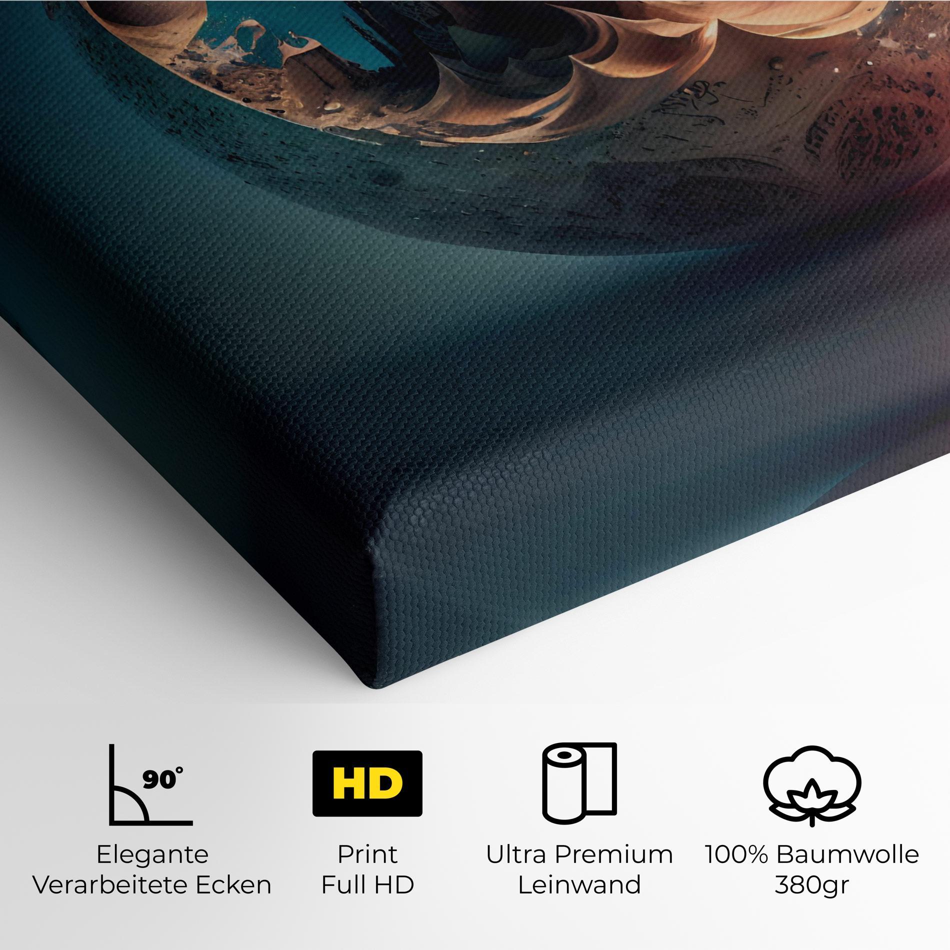 Leinwandbild Fantasy Planet Castle mockup 4