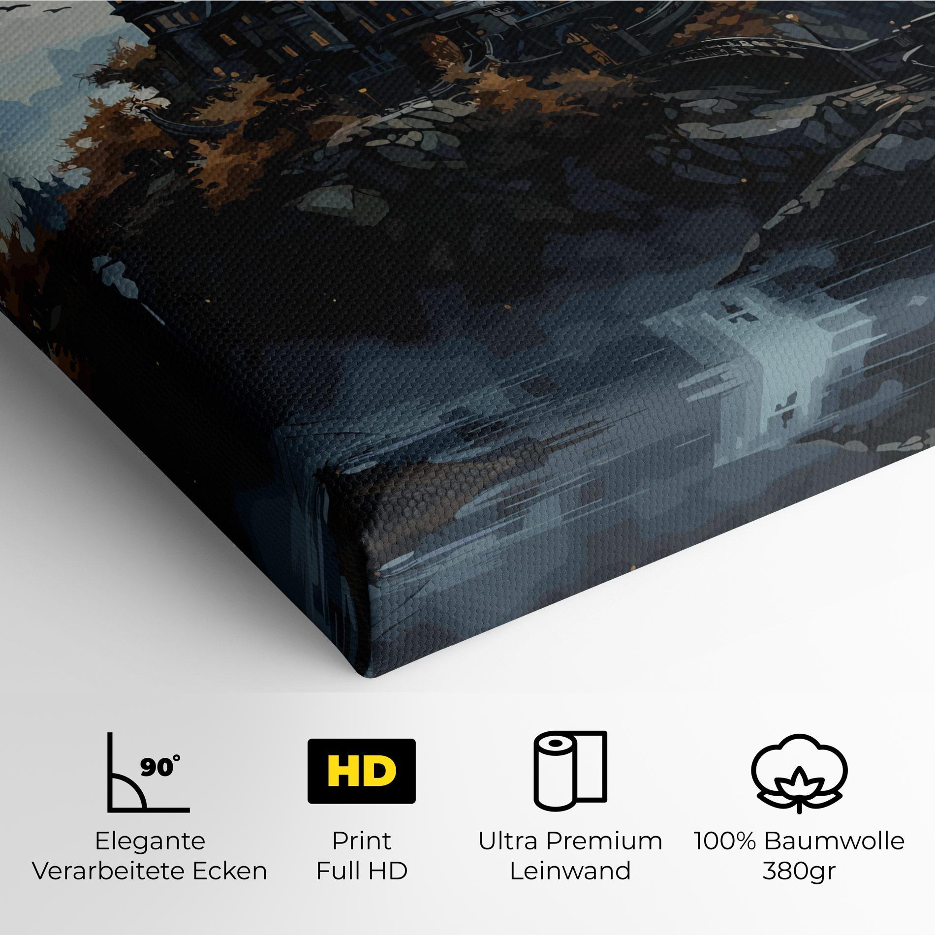 Leinwandbild Grey Big Castle mockup 4