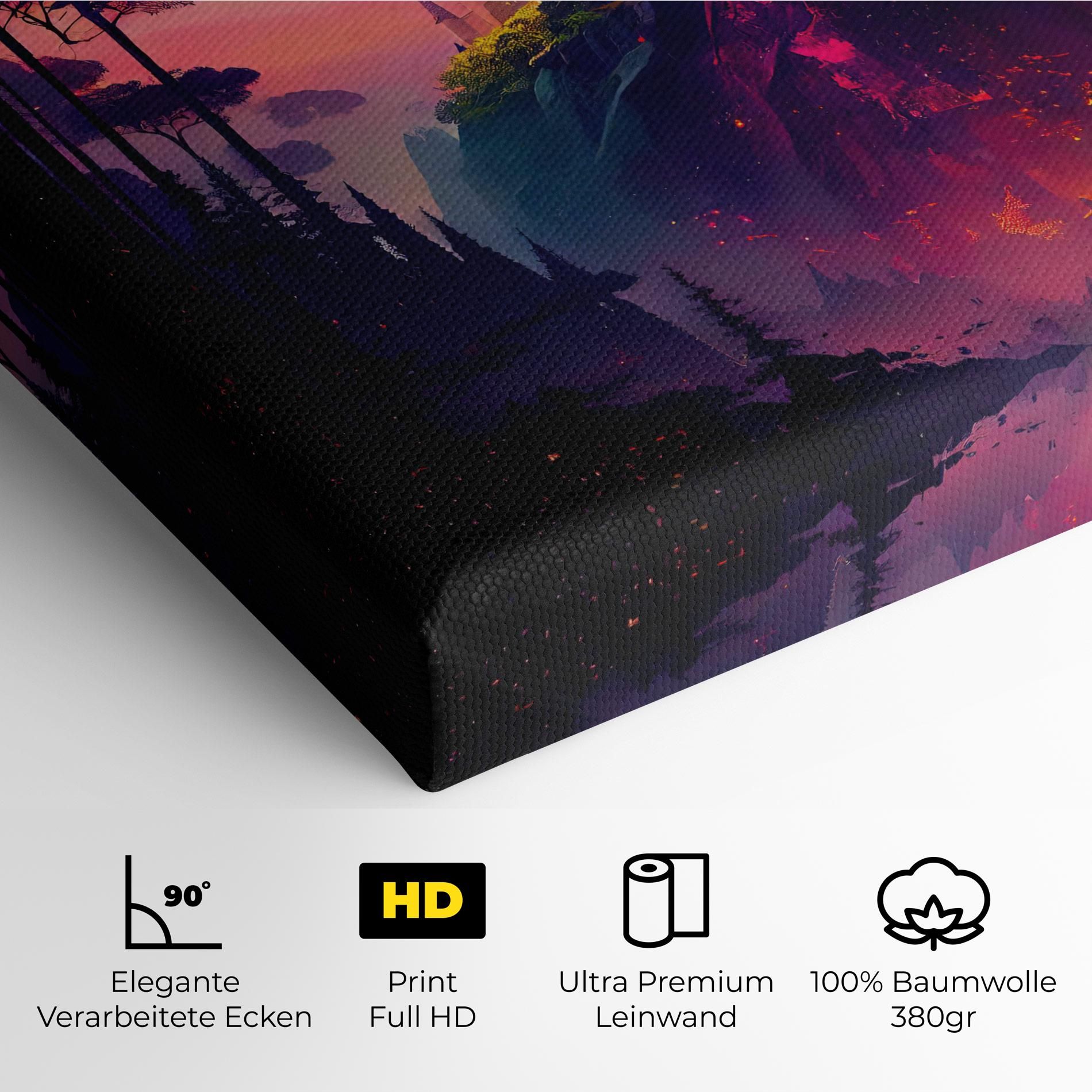 Purple Orange Castle mockup 4