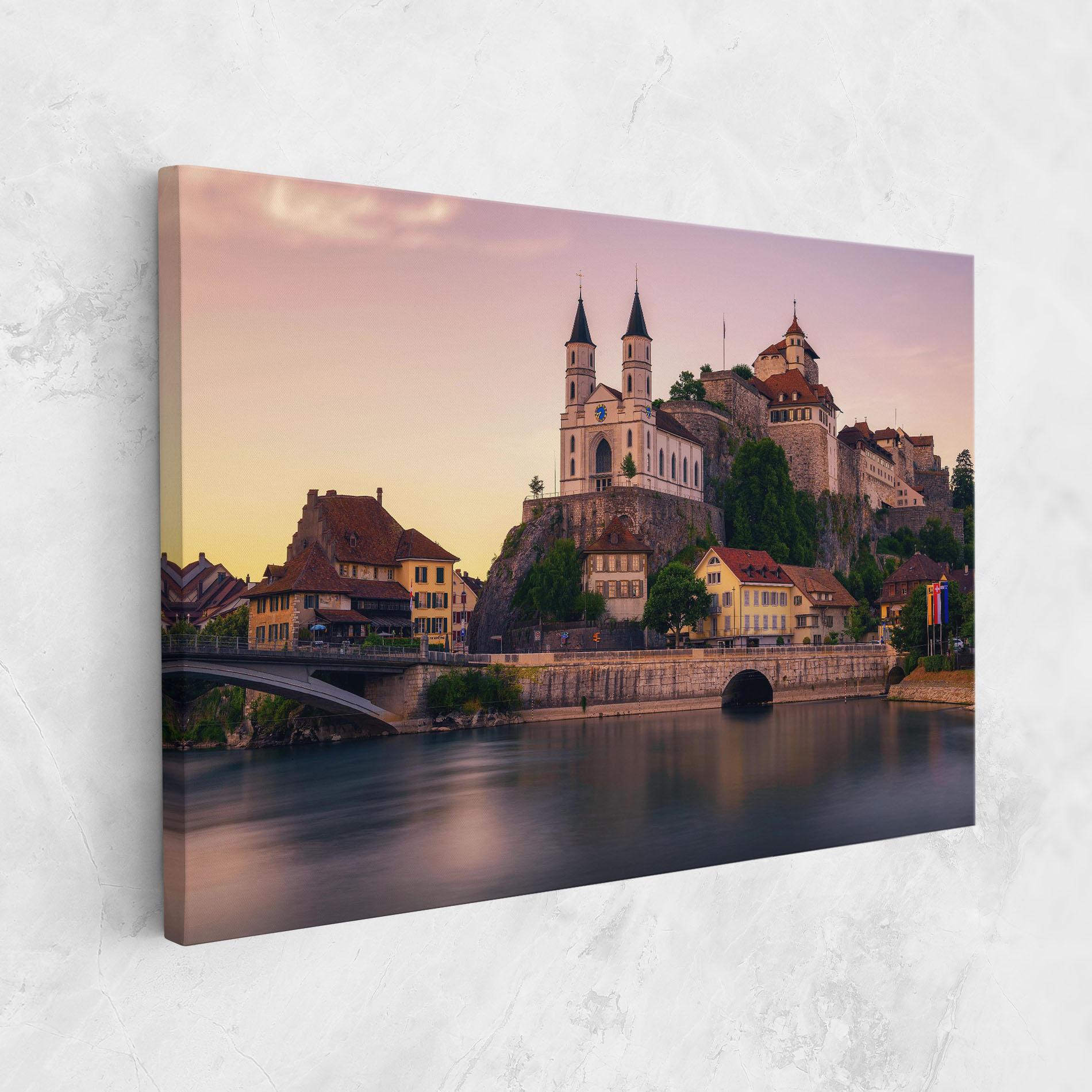 Leinwandbild Aarburg Castle mockup 1