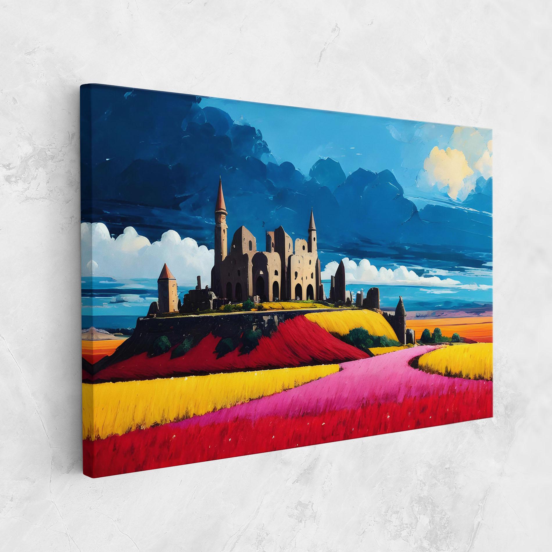 Leinwandbild Antique Building Art mockup 1