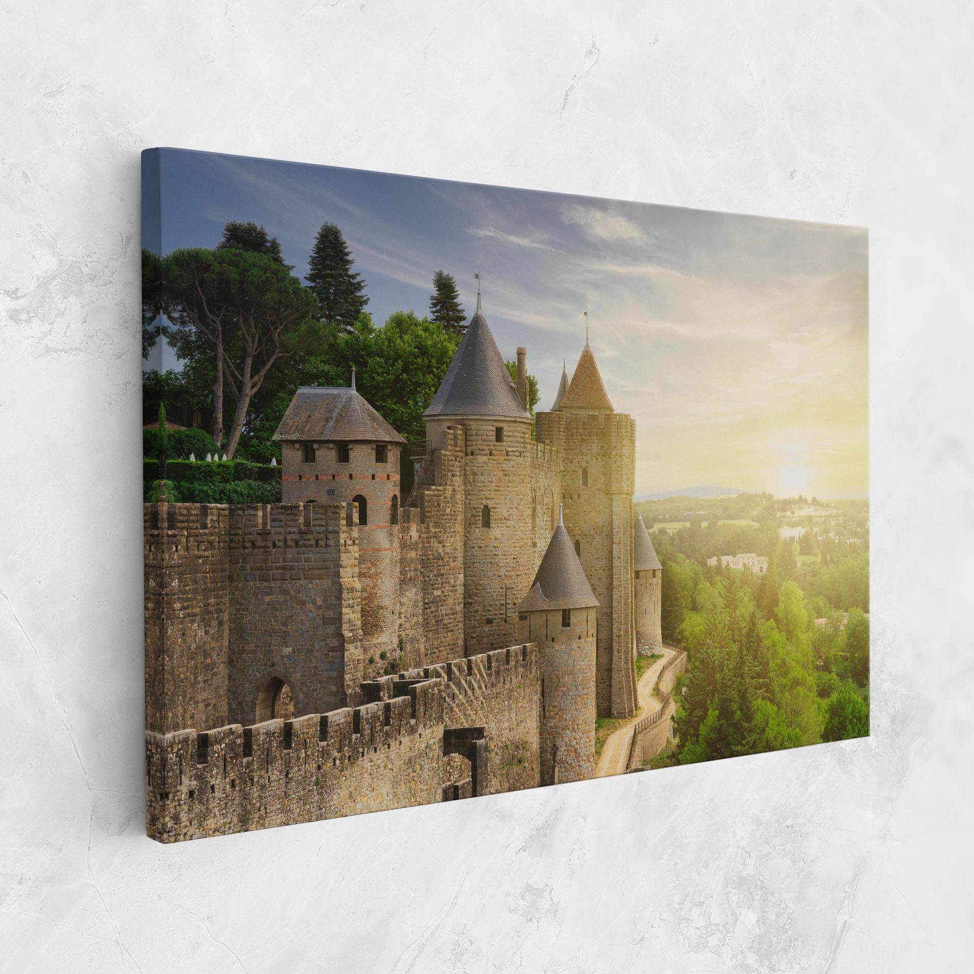 Leinwandbild Carcassonne France mockup 1