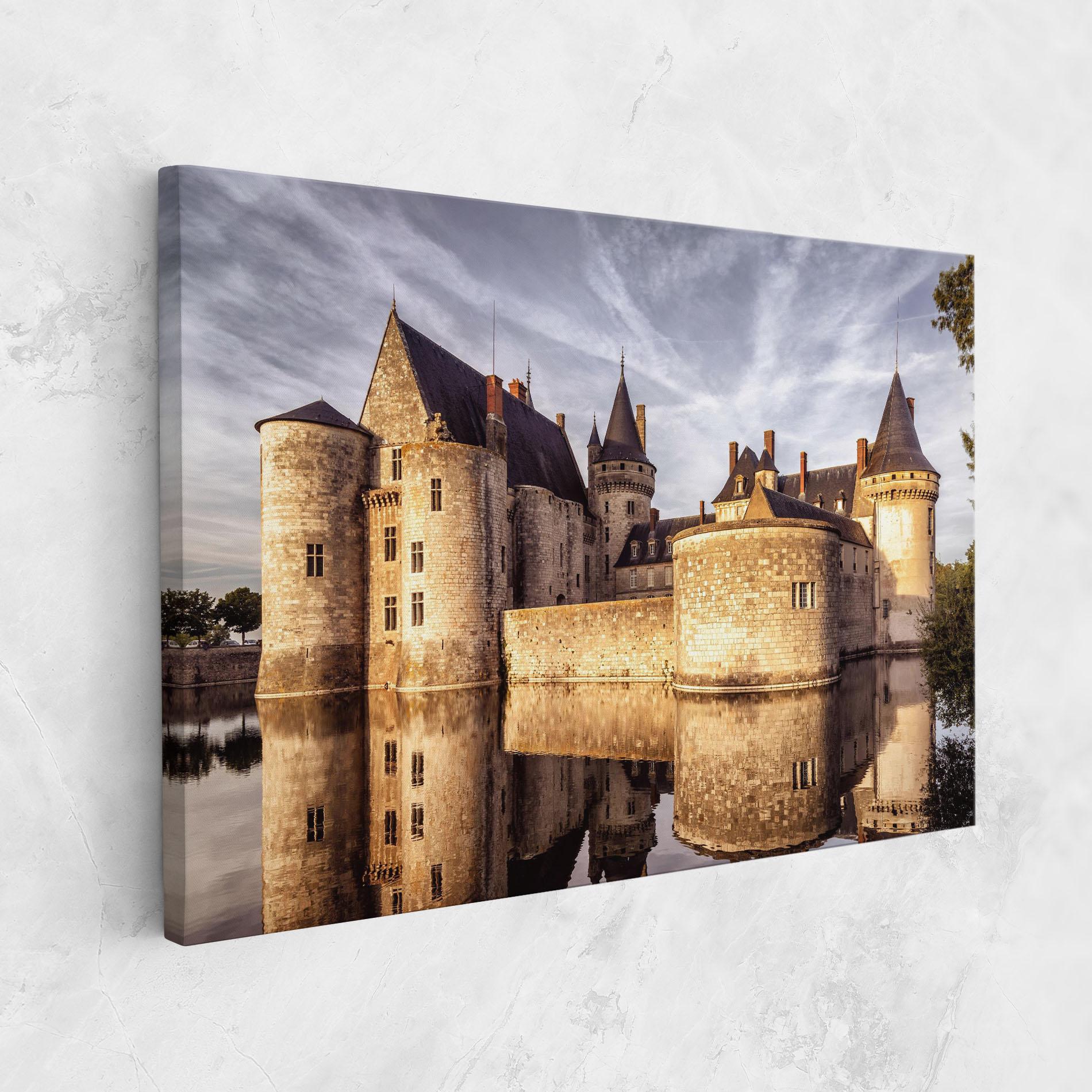 Leinwandbild Chateau Castle mockup 1