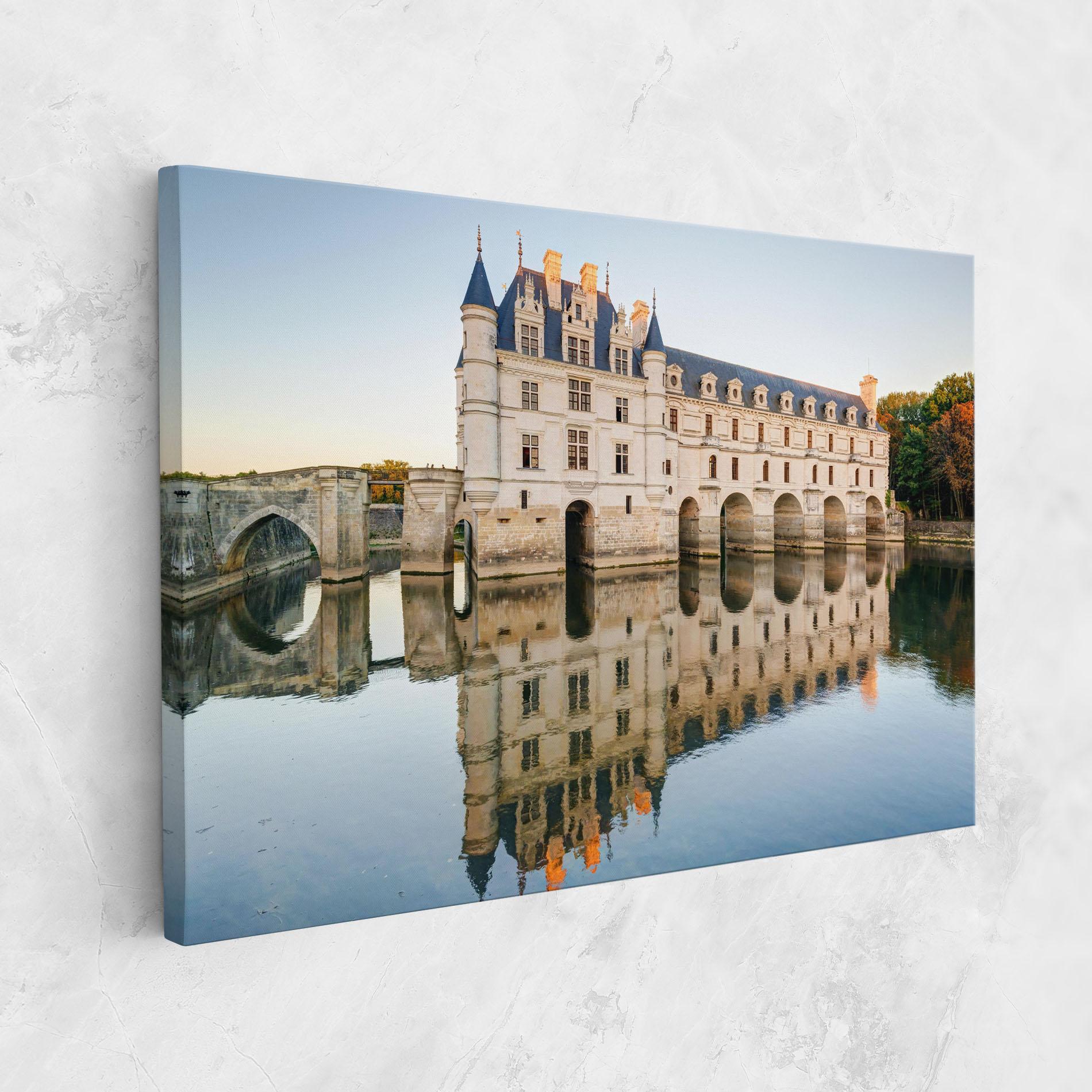 Leinwandbild Chateau Chenonceau Castle mockup 1