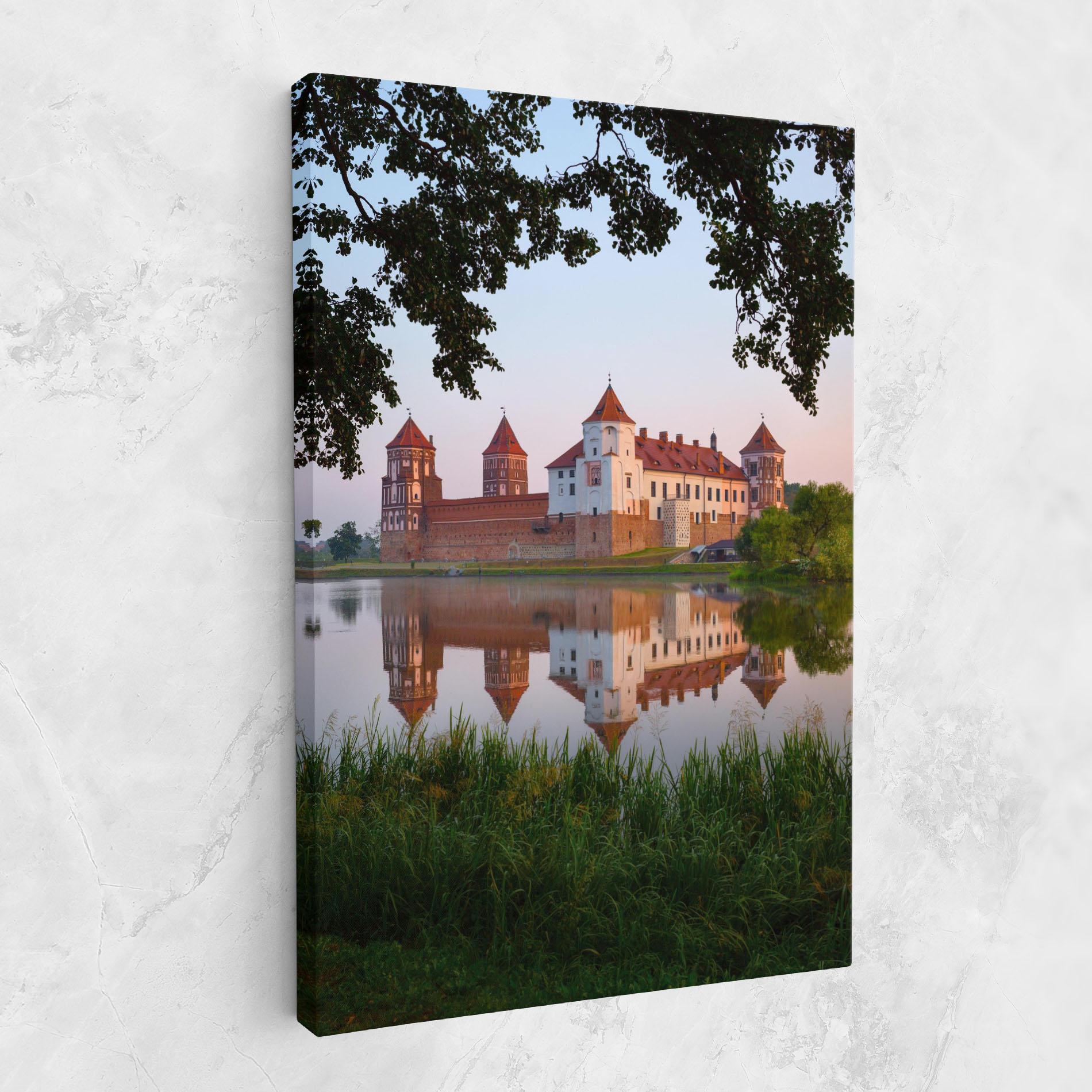 Leinwandbild Ancient Castle Morning mockup 1