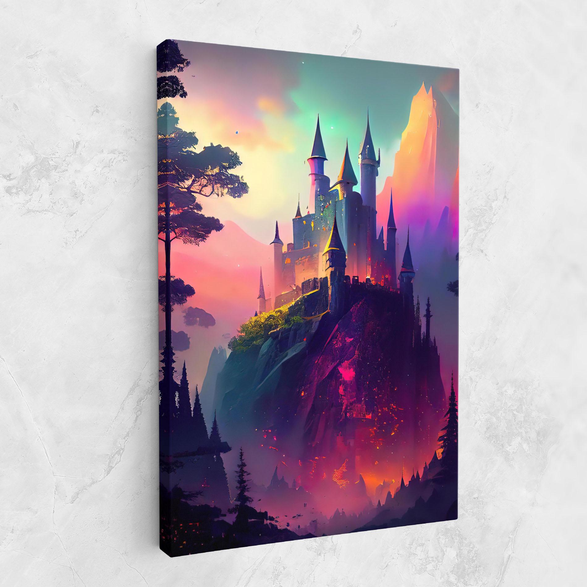 Leinwandbild Purple Orange Castle mockup 1