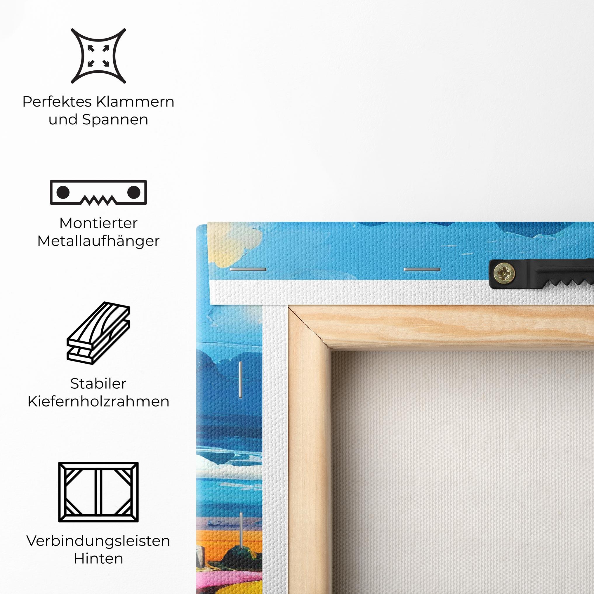 Leinwandbild Antique Building Art mockup 5