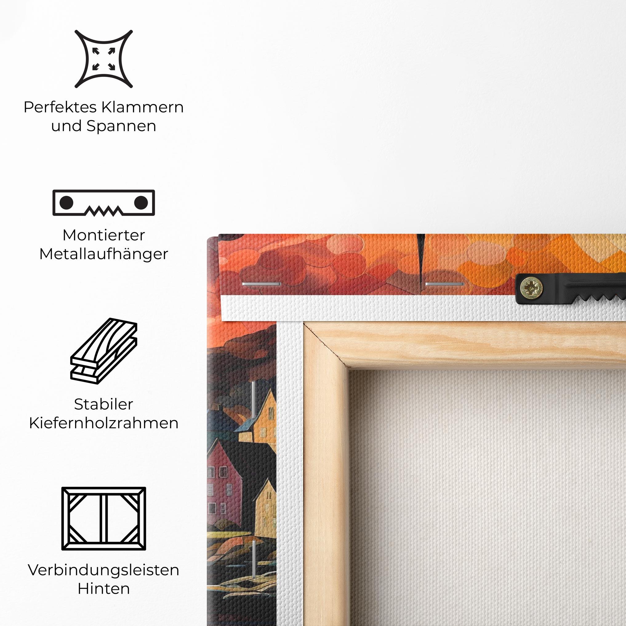 Leinwandbild Castle Painting mockup 5