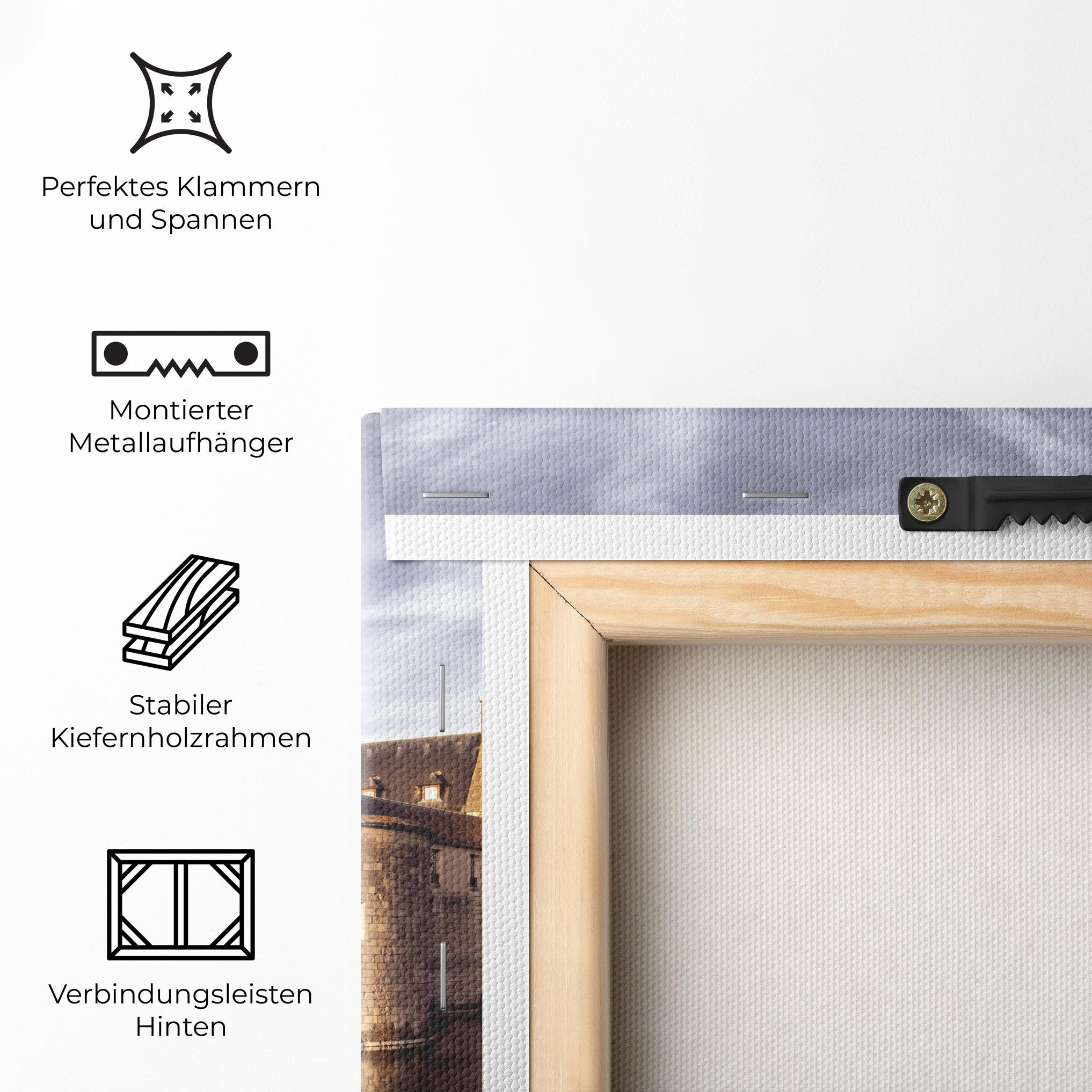 Leinwandbild Chateau Castle mockup 5