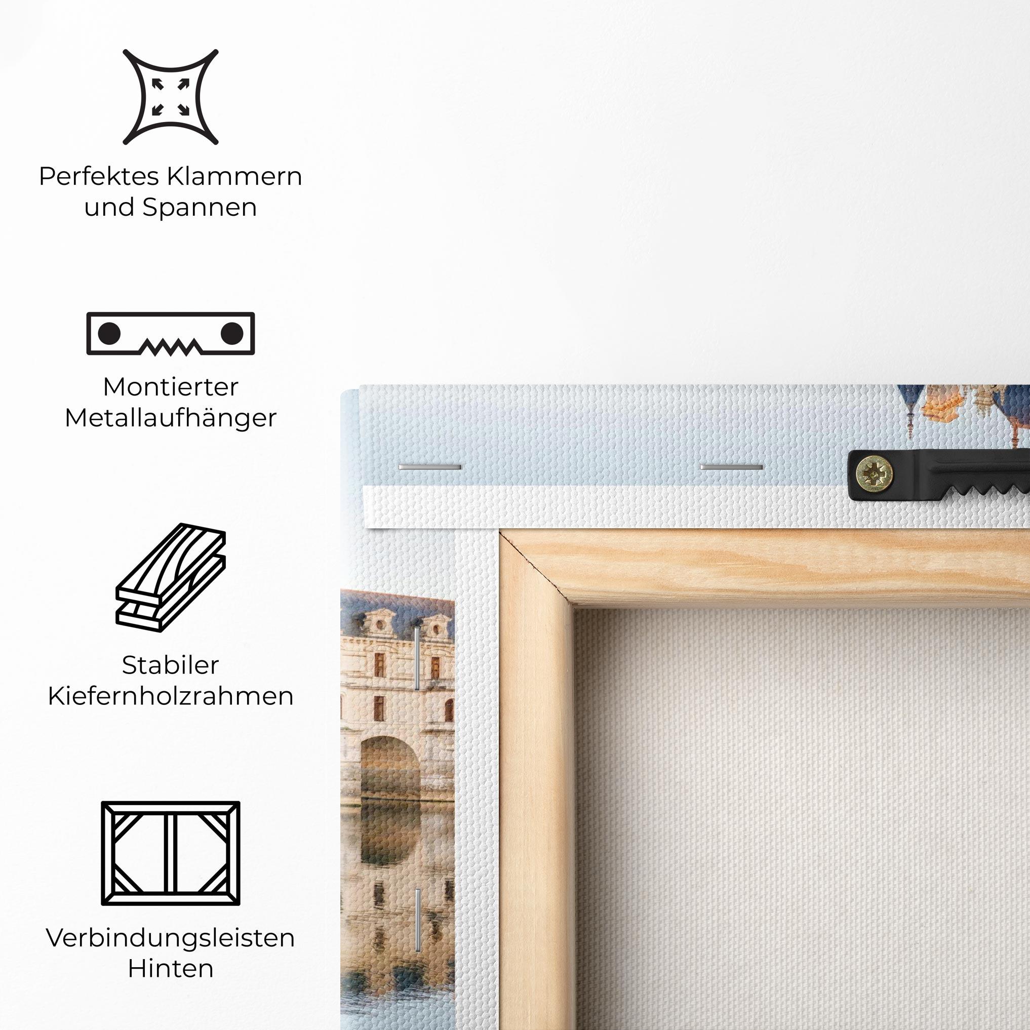 Leinwandbild Chateau Chenonceau Castle mockup 5