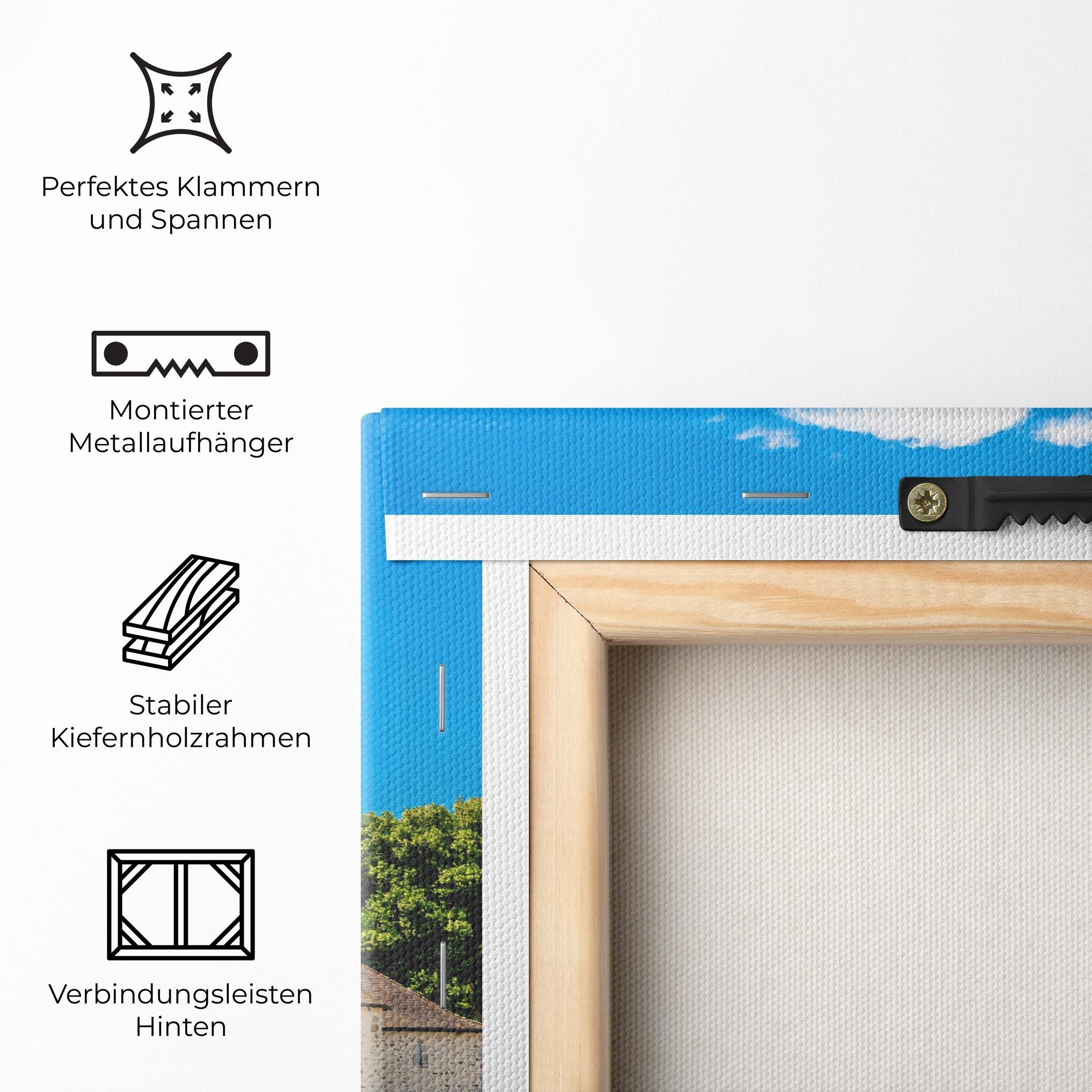 Leinwandbild Medieval Castle France mockup 5