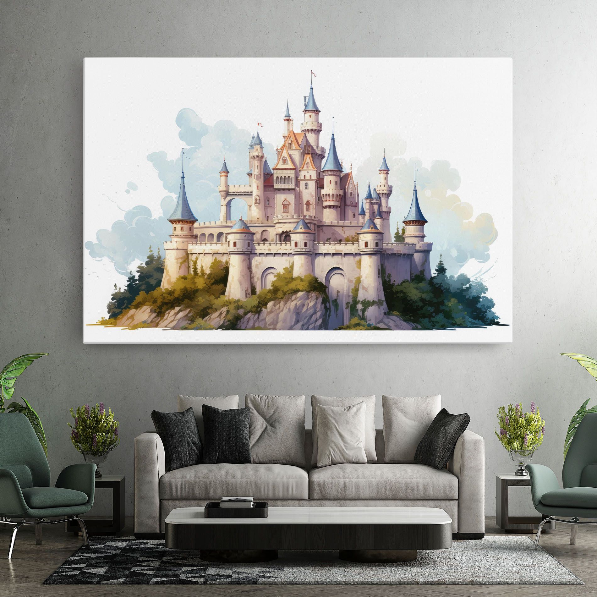 Illustration Castle mockup 7