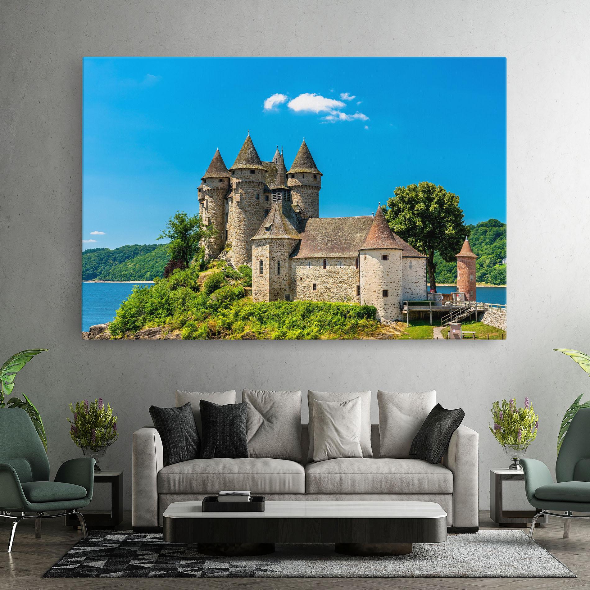 Leinwandbild Medieval Castle France mockup 7