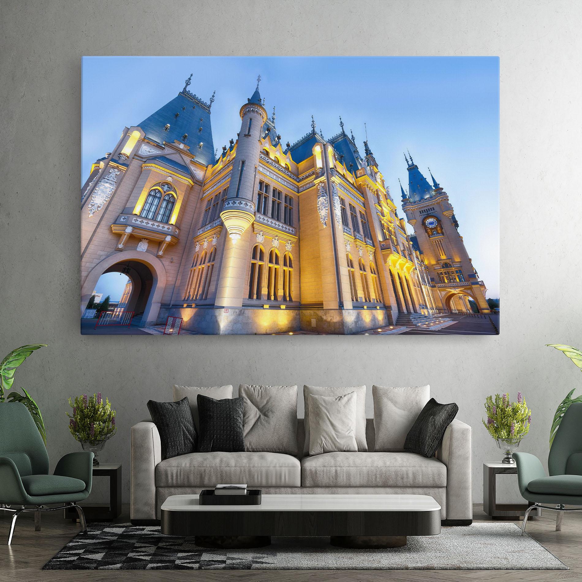 Leinwandbild Palace Culture Romania mockup 7