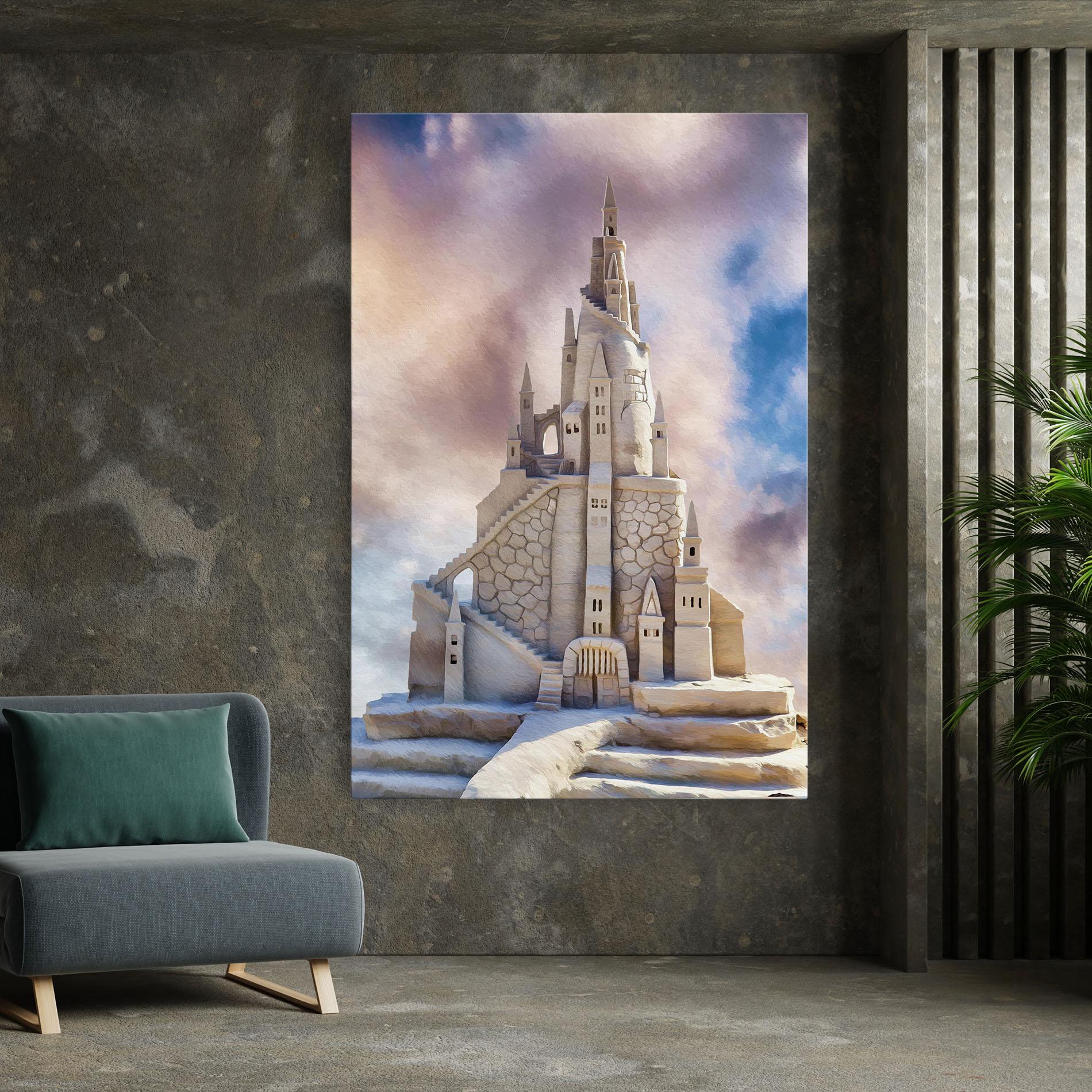 Leinwandbild Cream Castle mockup 7