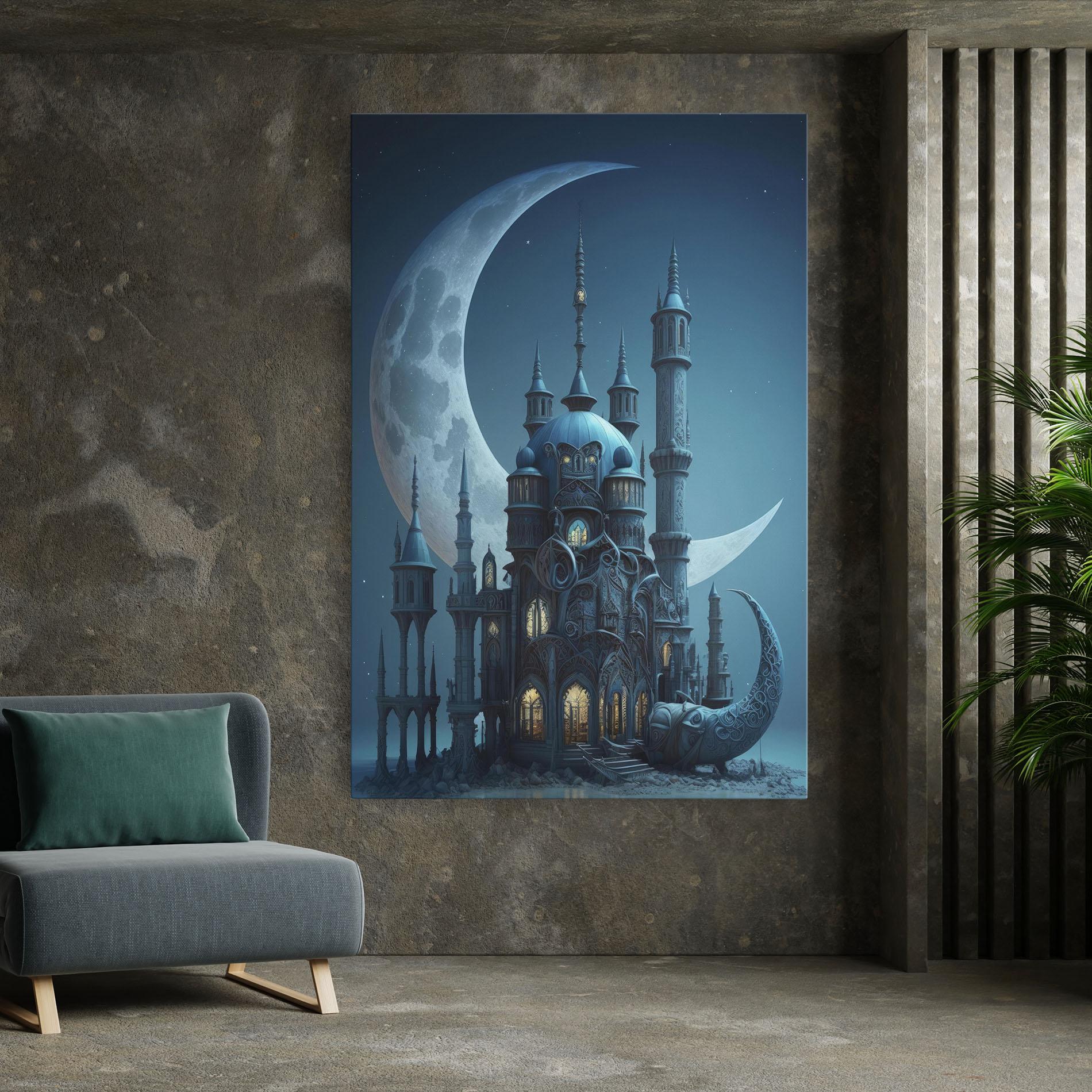 Leinwandbild Mosque Moon mockup 7