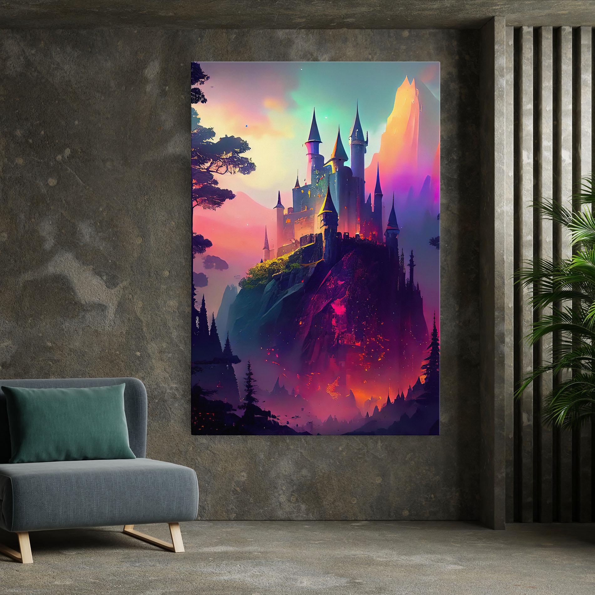 Leinwandbild Purple Orange Castle mockup 7