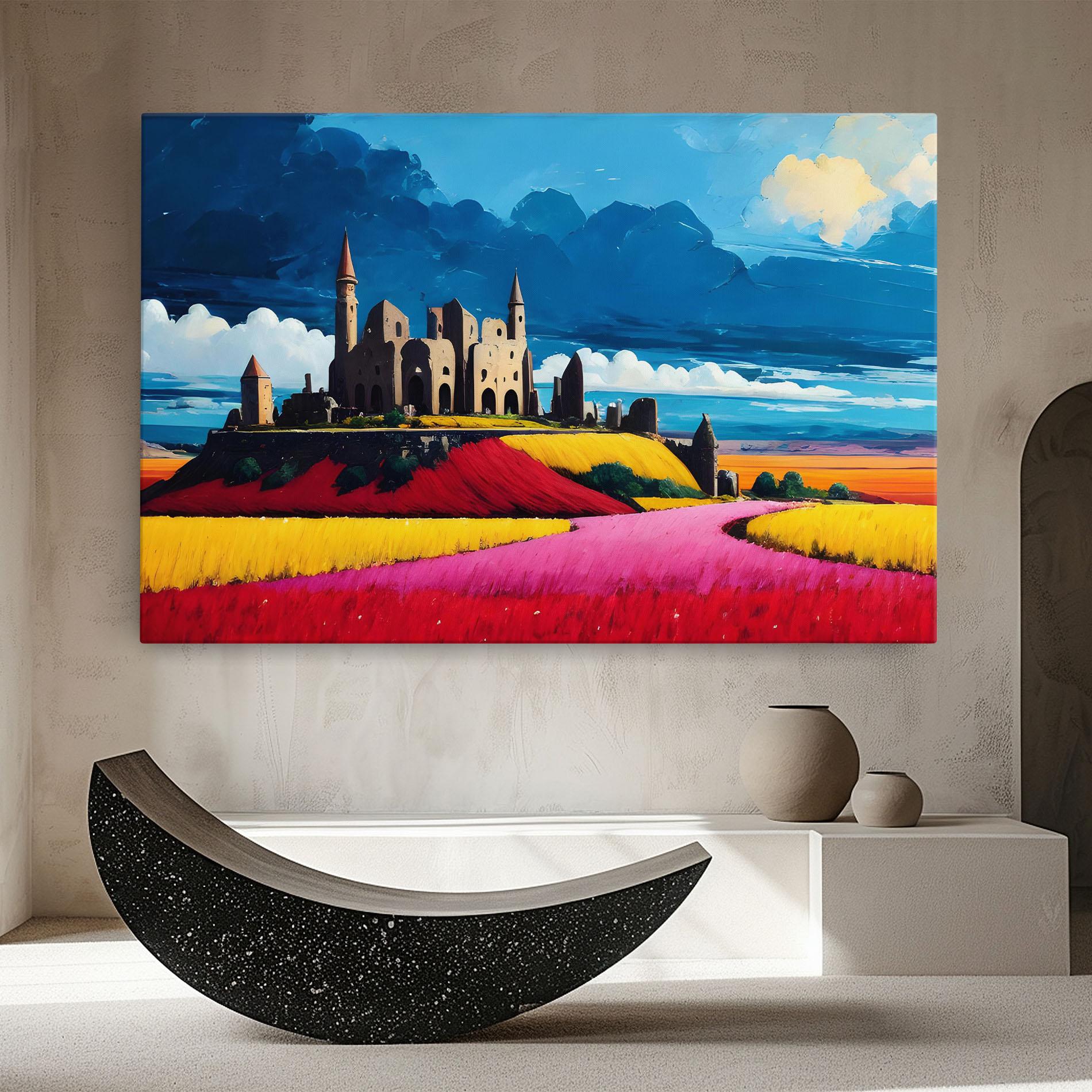 Leinwandbild Antique Building Art mockup 8