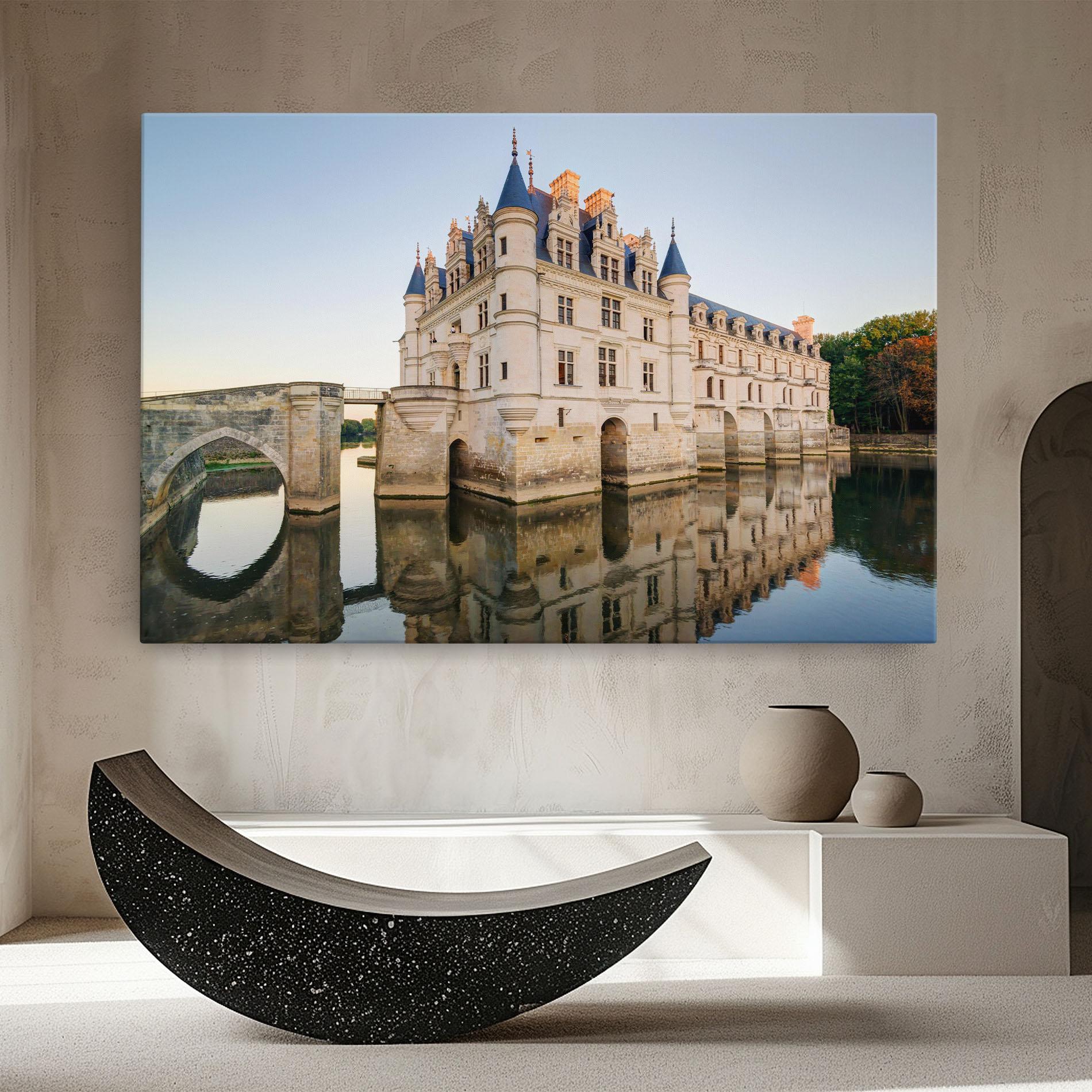 Leinwandbild Chateau France mockup 8