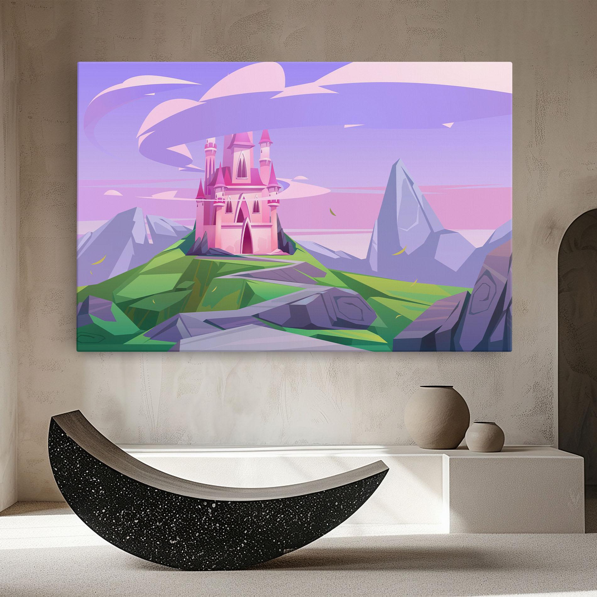Leinwandbild Pink Castle mockup 8