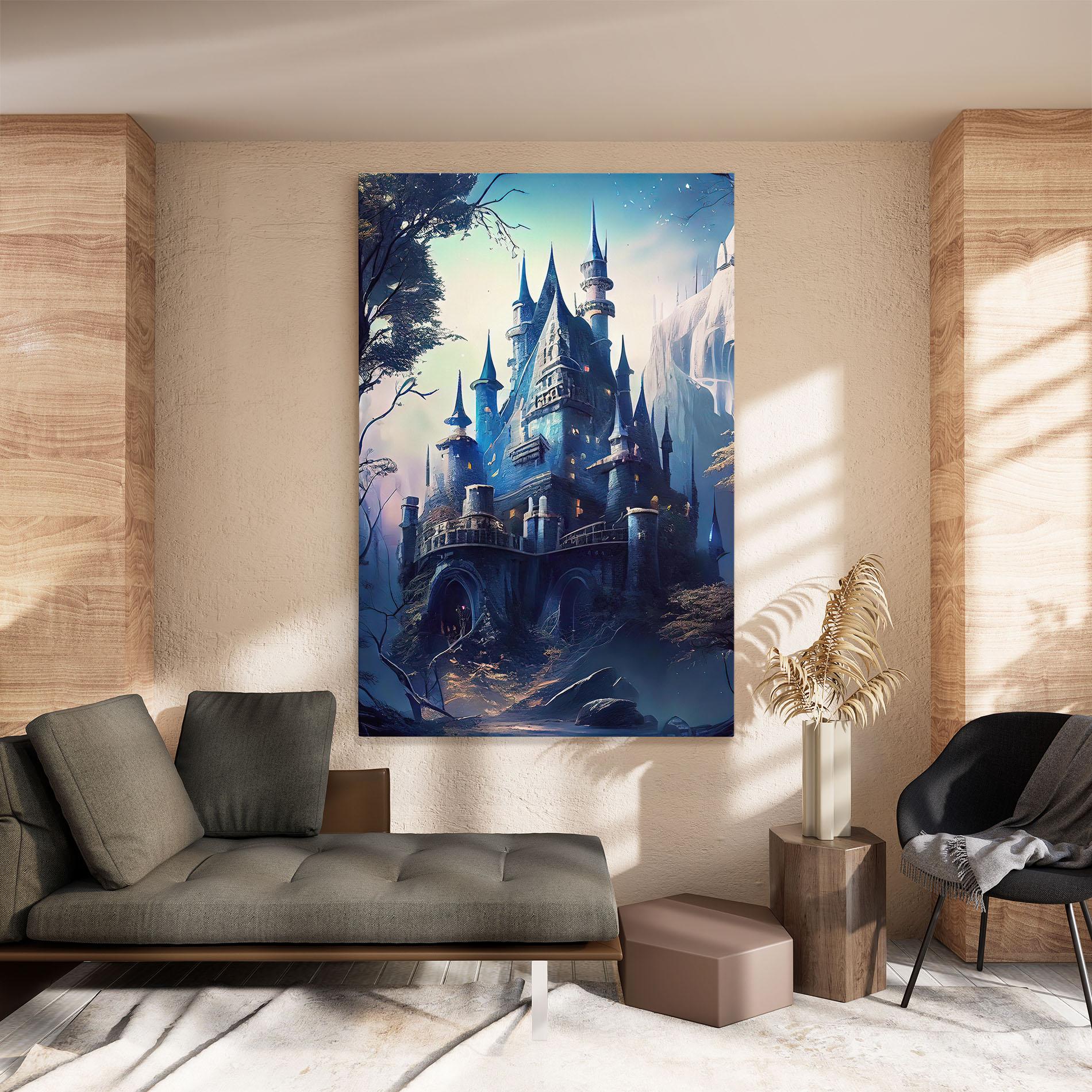 Leinwandbild Blue Art Castle mockup 8