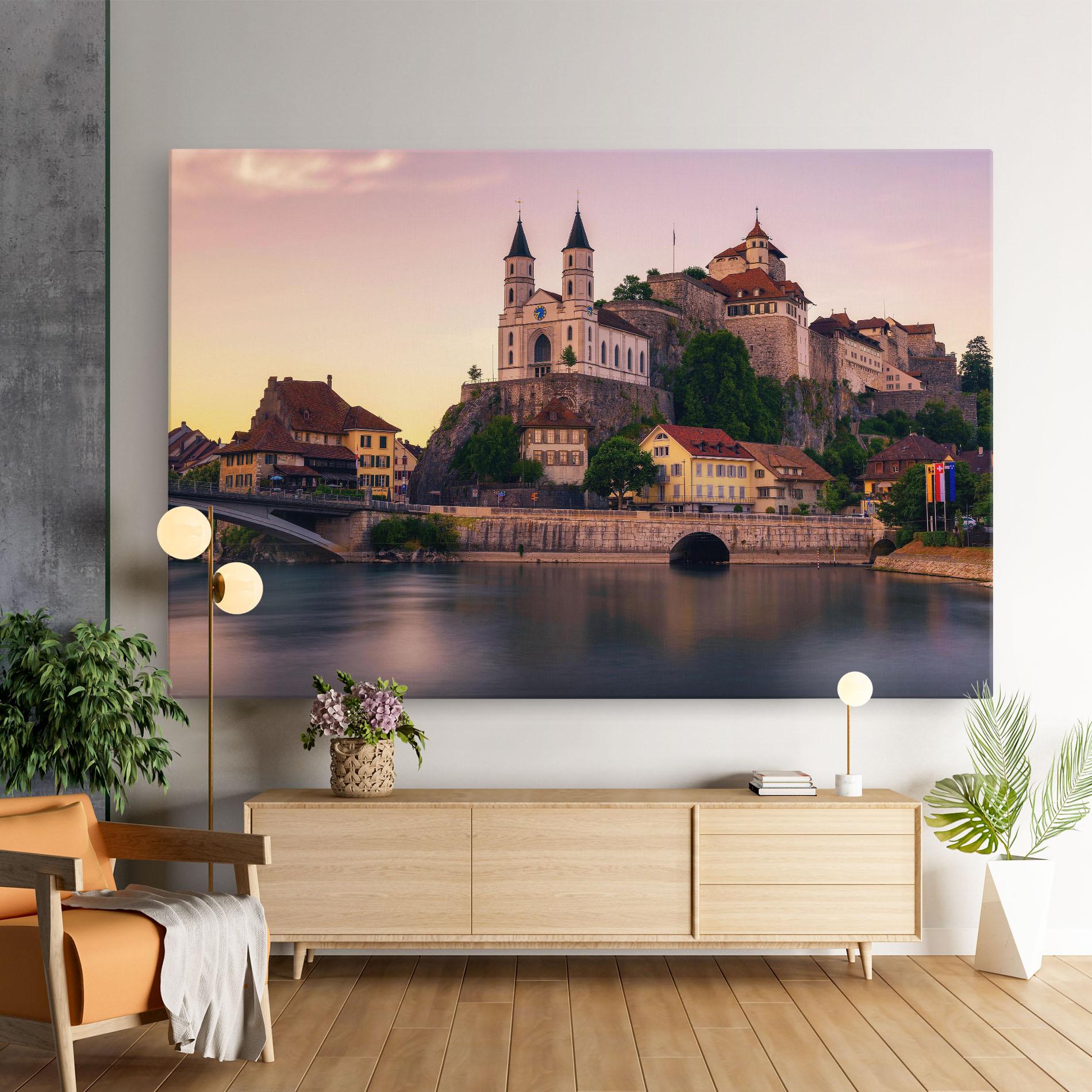 Leinwandbild Aarburg Castle mockup 9