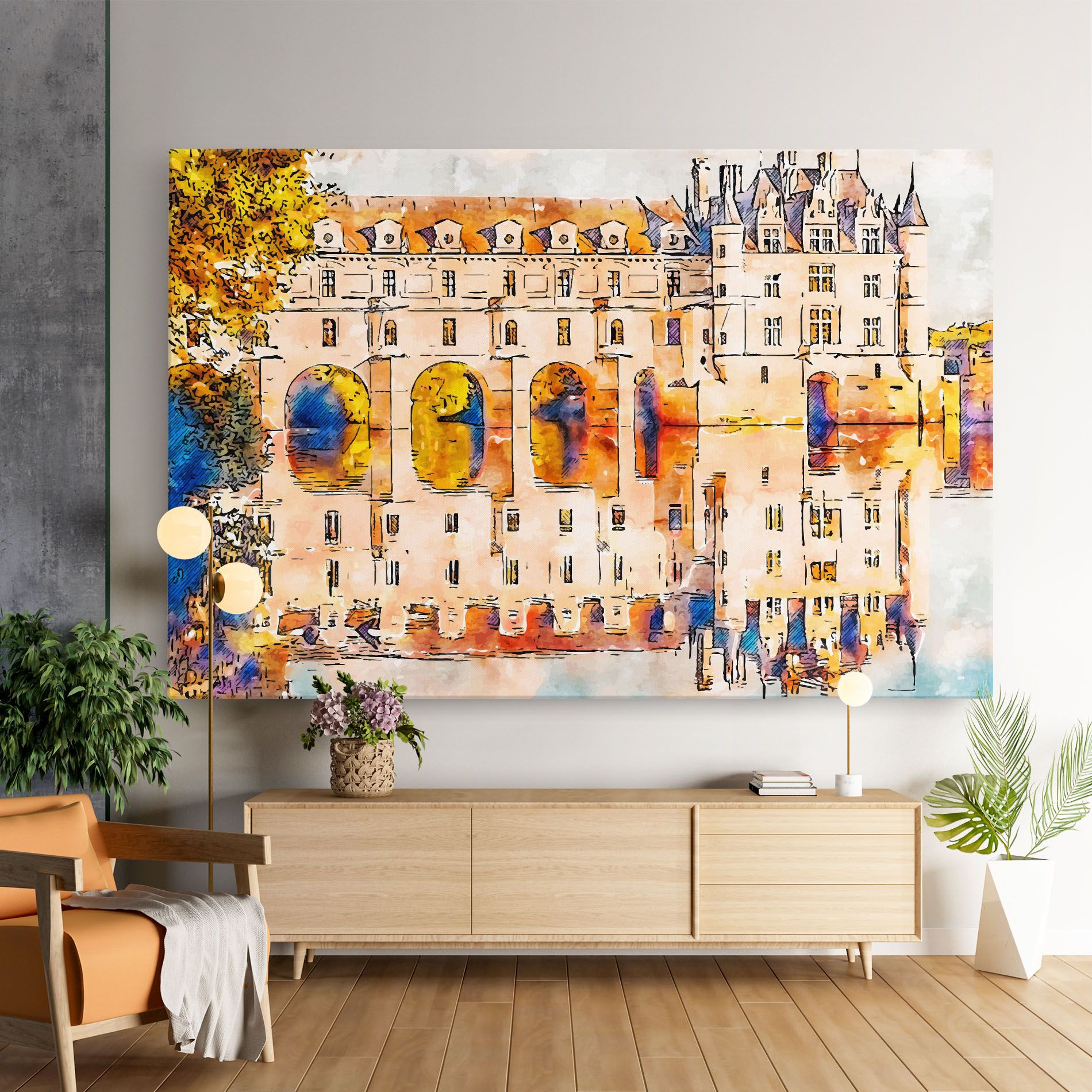 Blue Orange Castle mockup 9