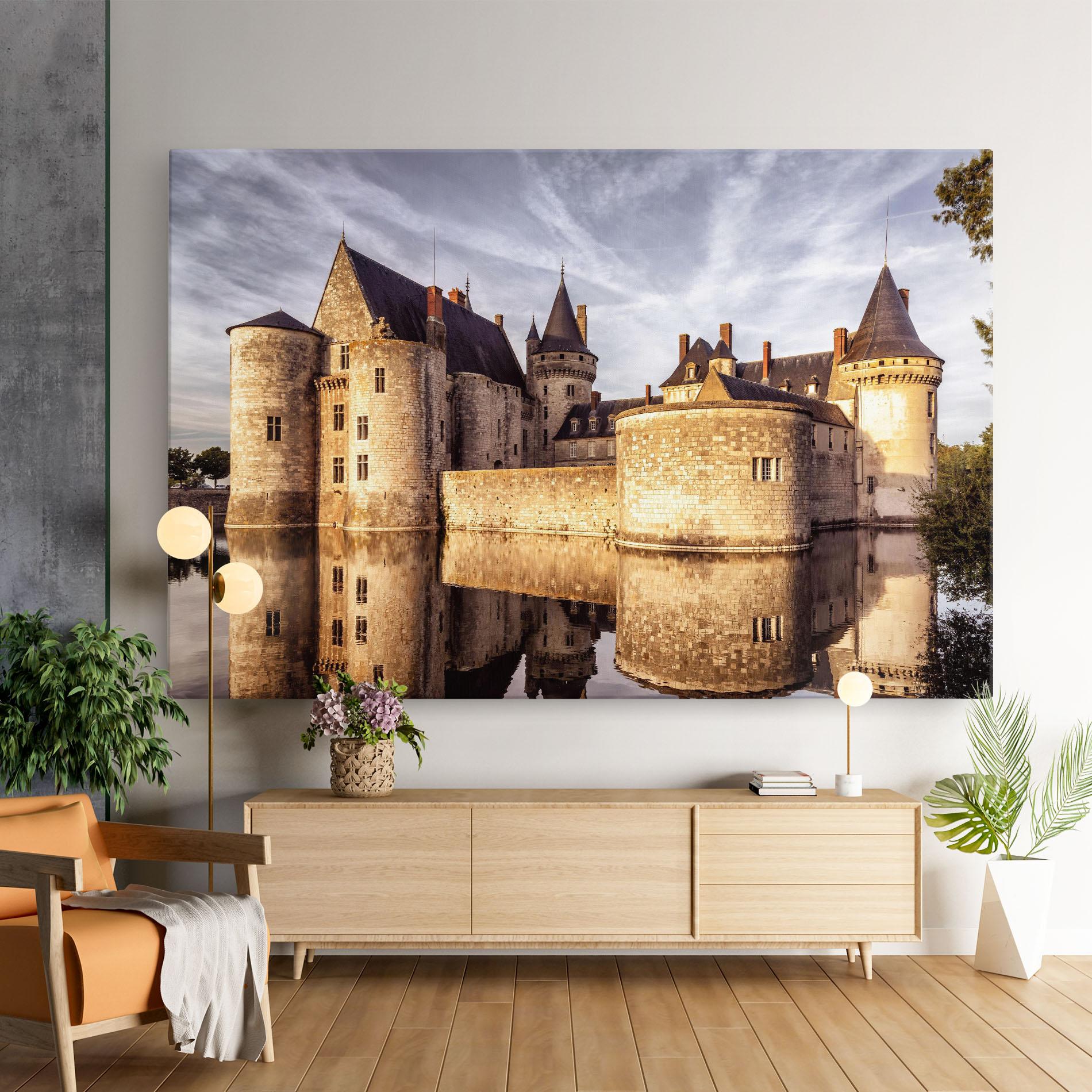 Leinwandbild Chateau Castle mockup 9