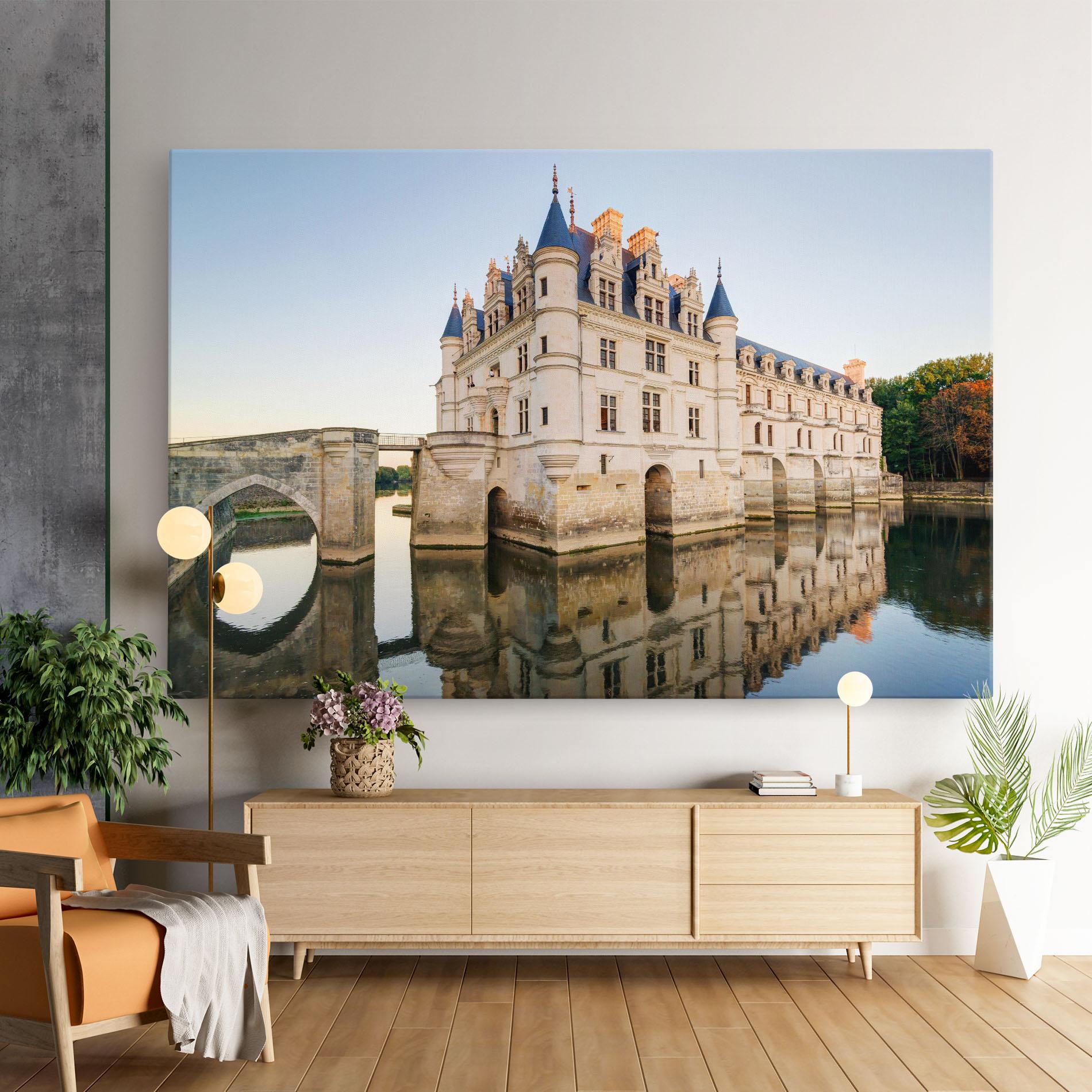 Leinwandbild Chateau France mockup 9