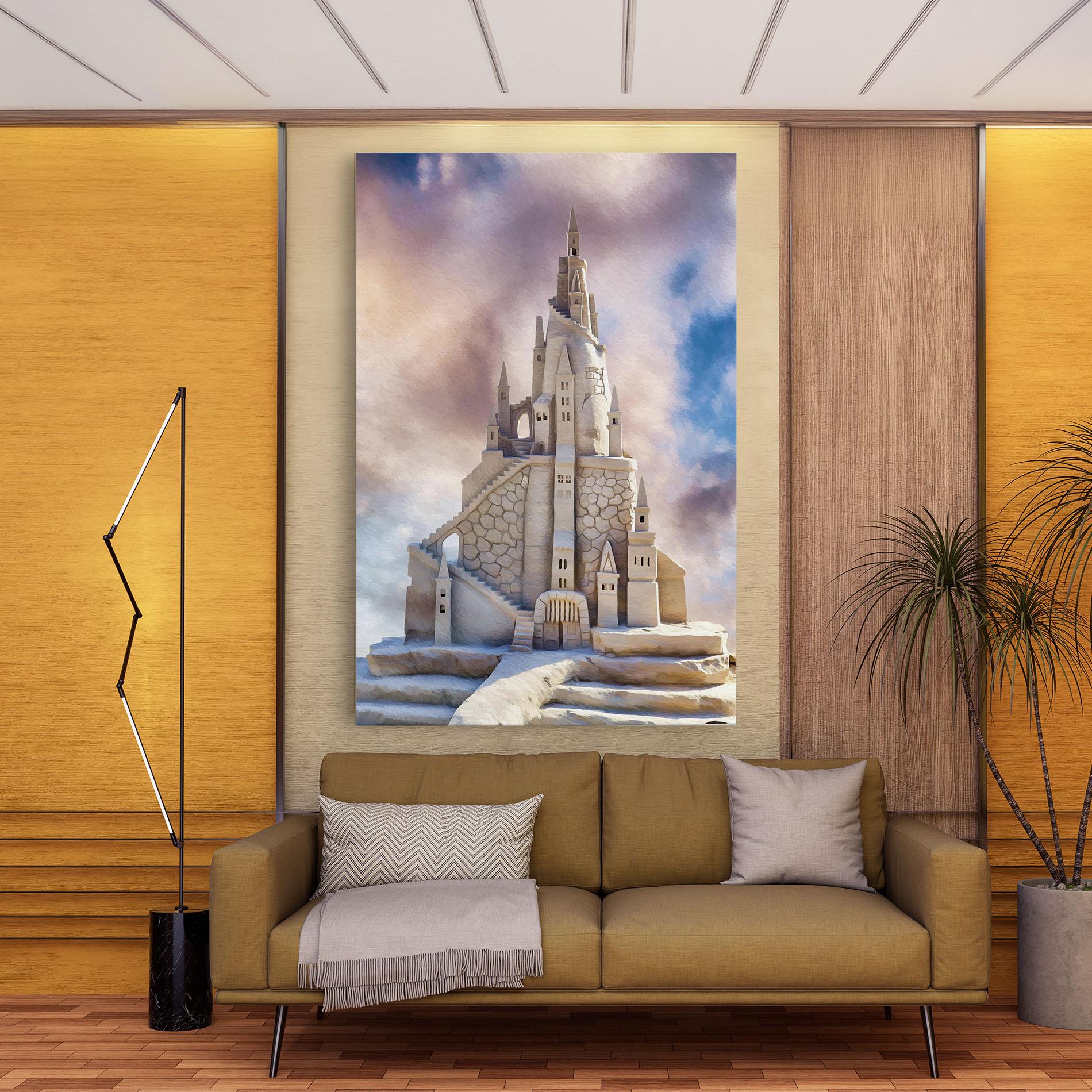 Leinwandbild Cream Castle mockup 9