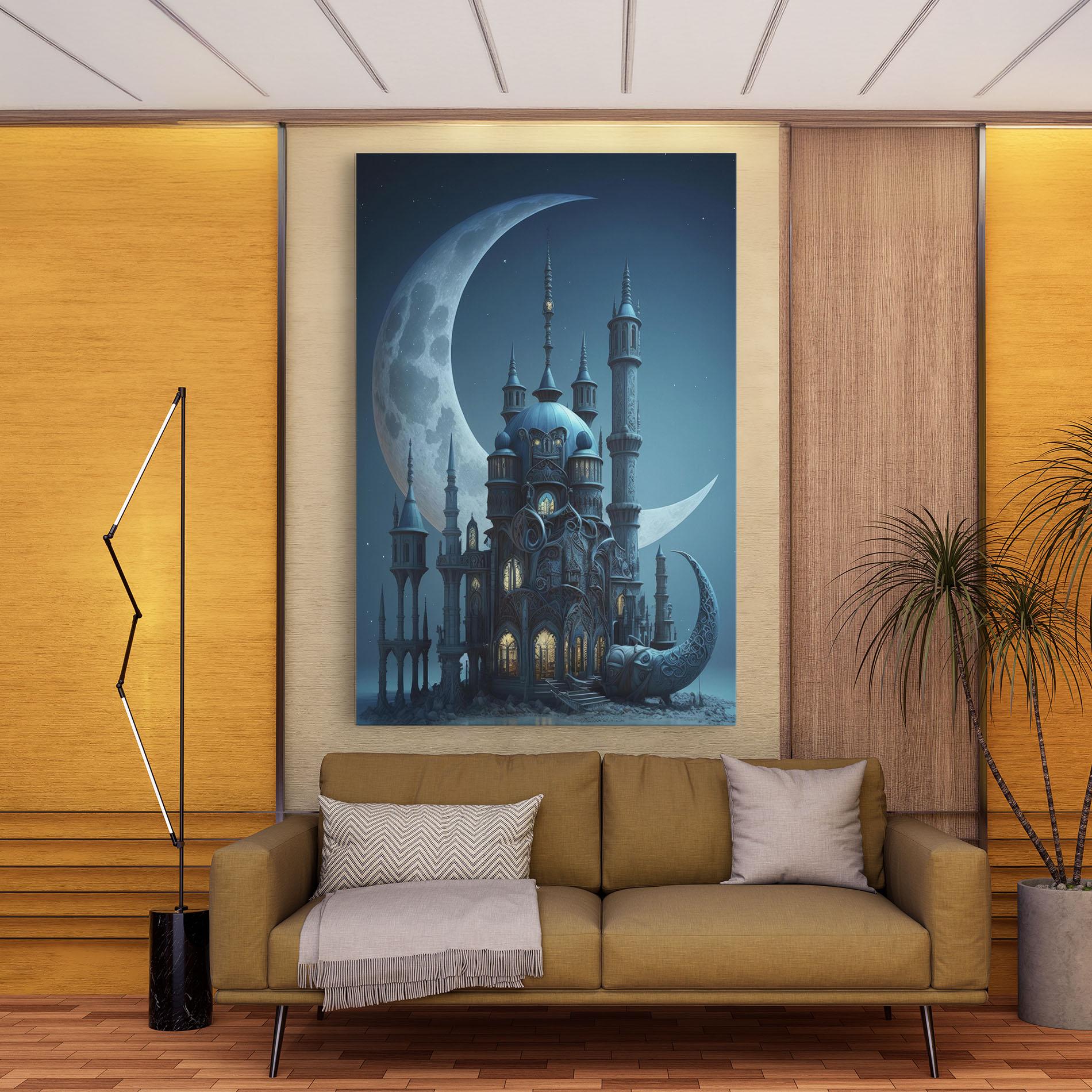 Leinwandbild Mosque Moon mockup 9