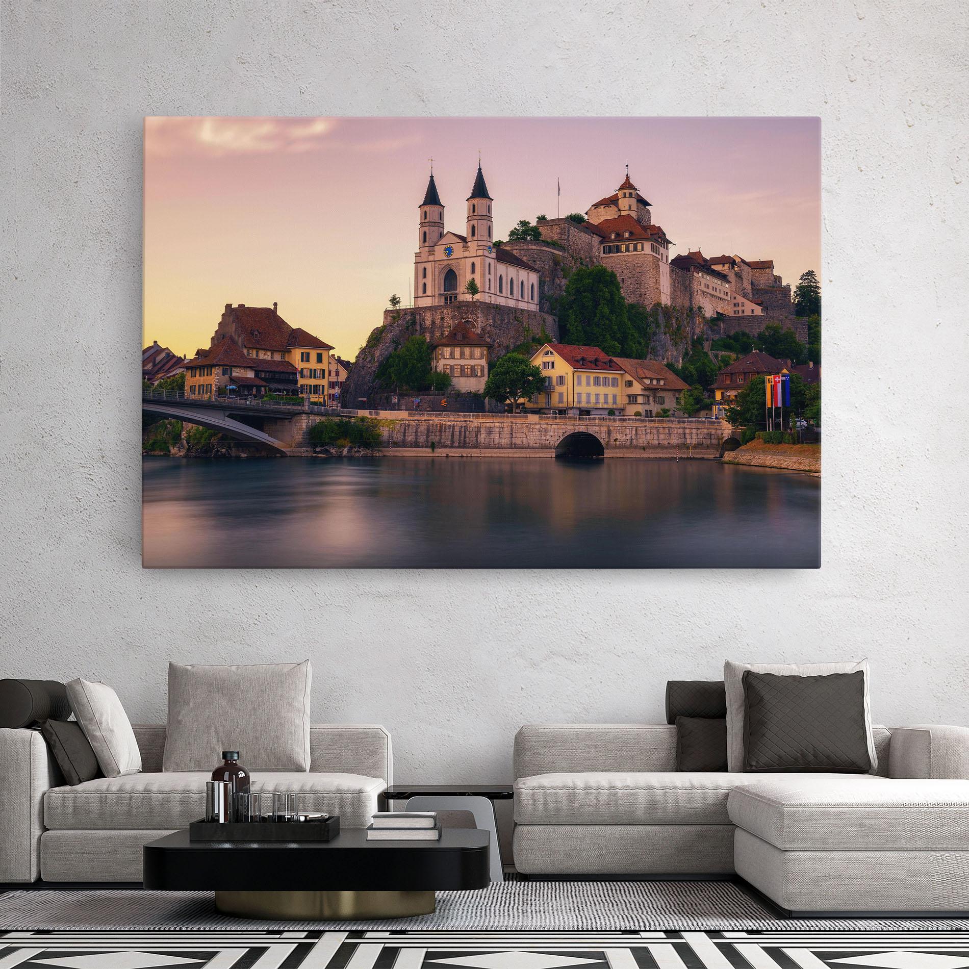 Leinwandbild Aarburg Castle mockup 2