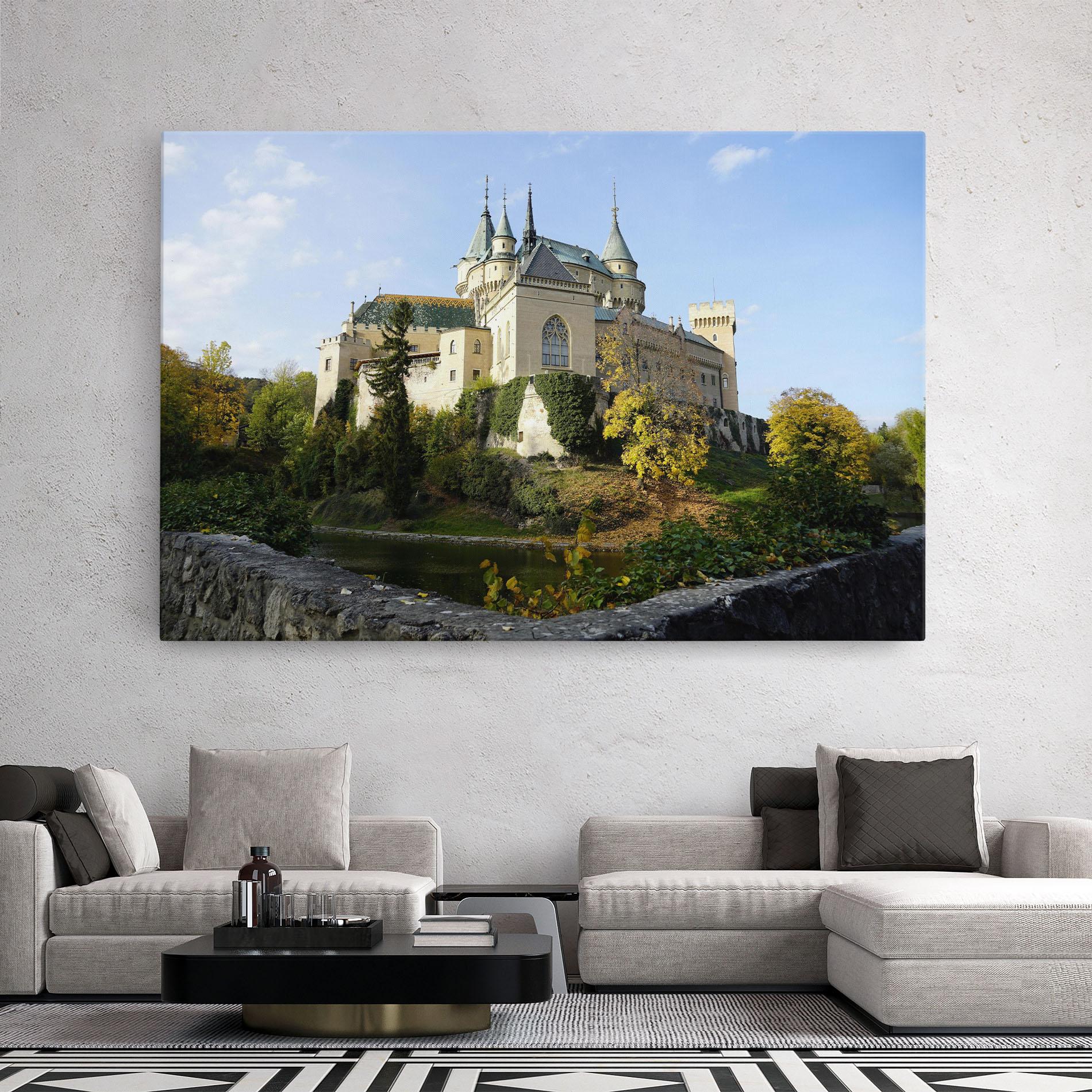 Leinwandbild Bojnice Castle Slovakia mockup 2