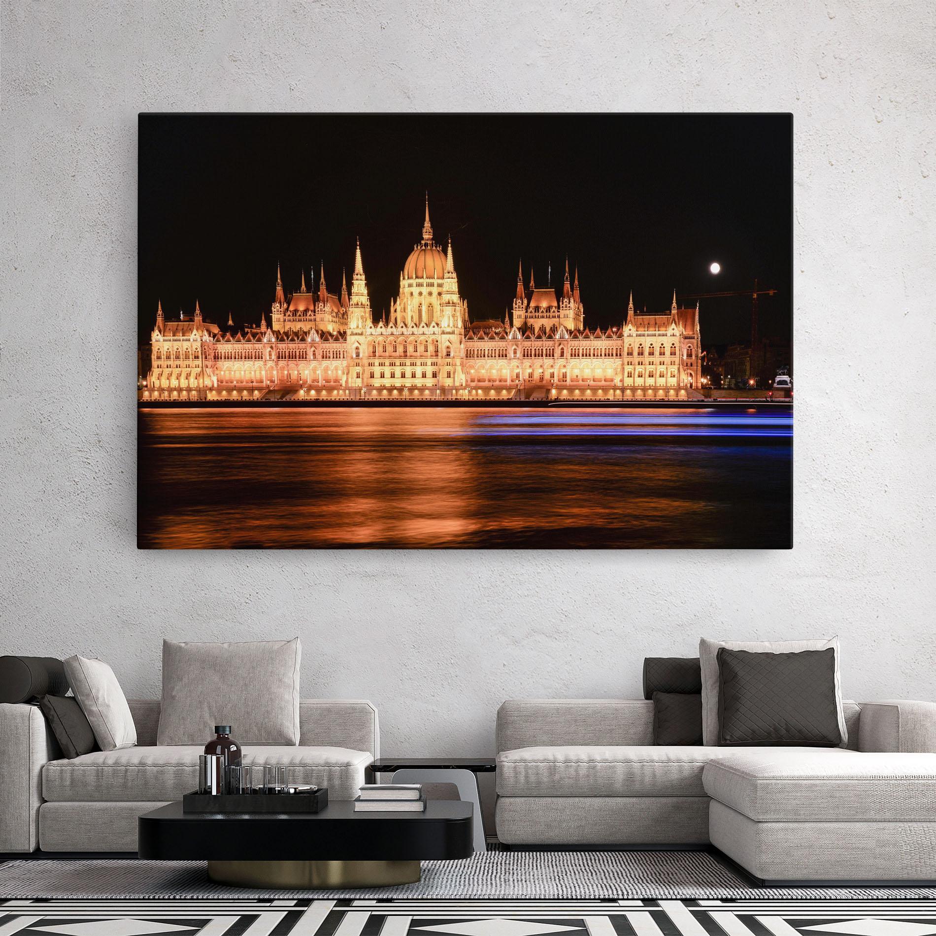 Leinwandbild Night Reflection mockup 2