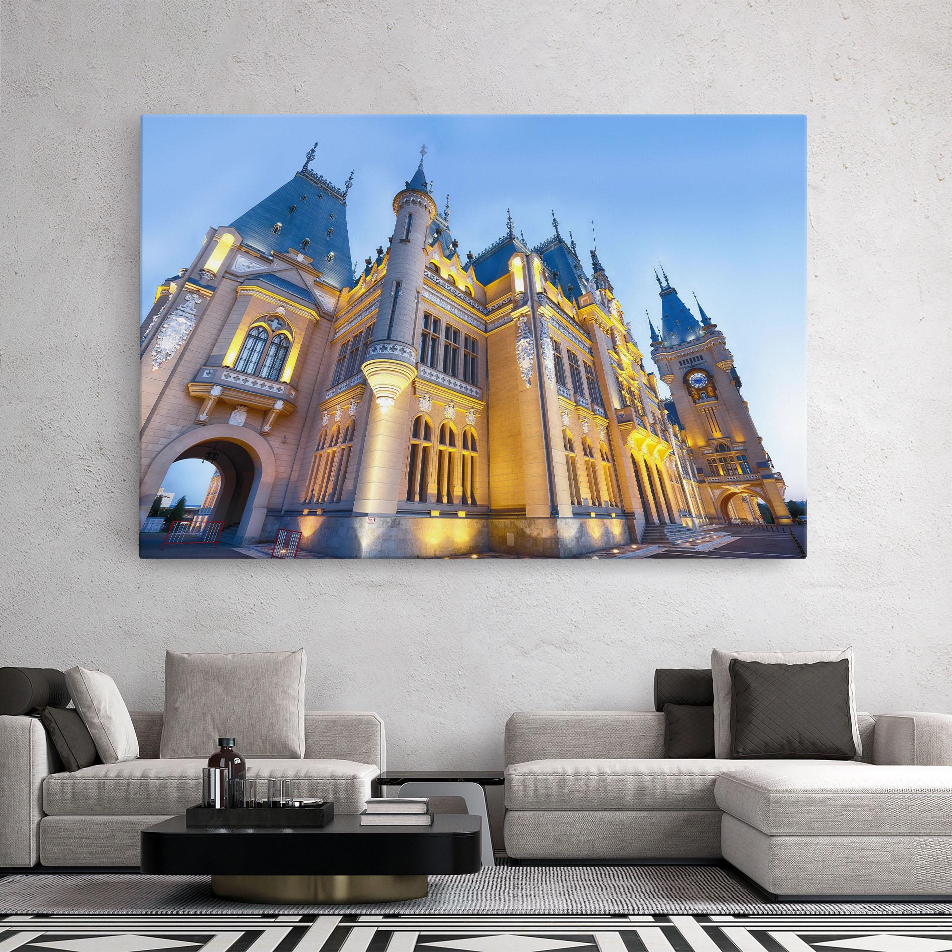 Leinwandbild Palace Culture Romania mockup 2