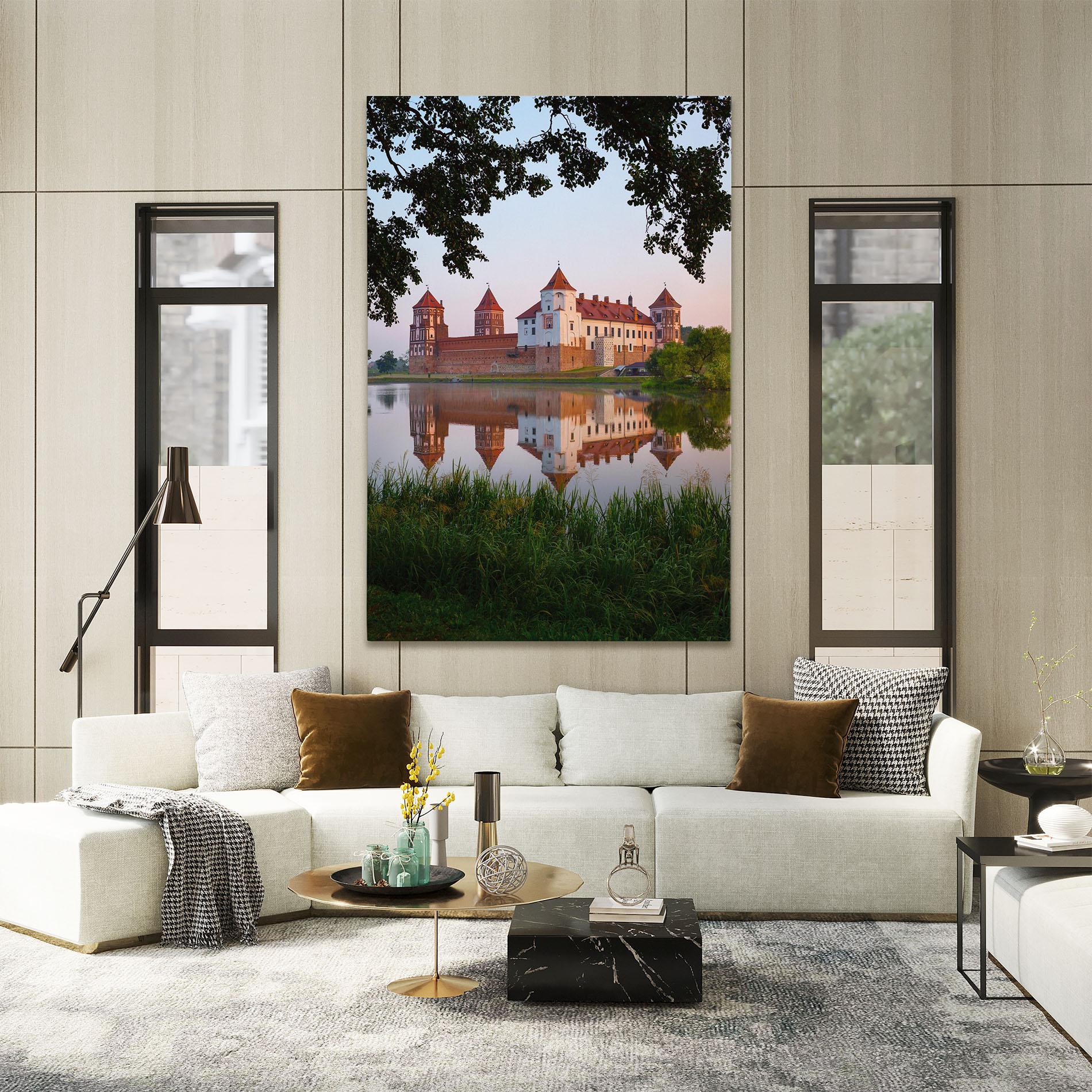 Leinwandbild Ancient Castle Morning mockup 2