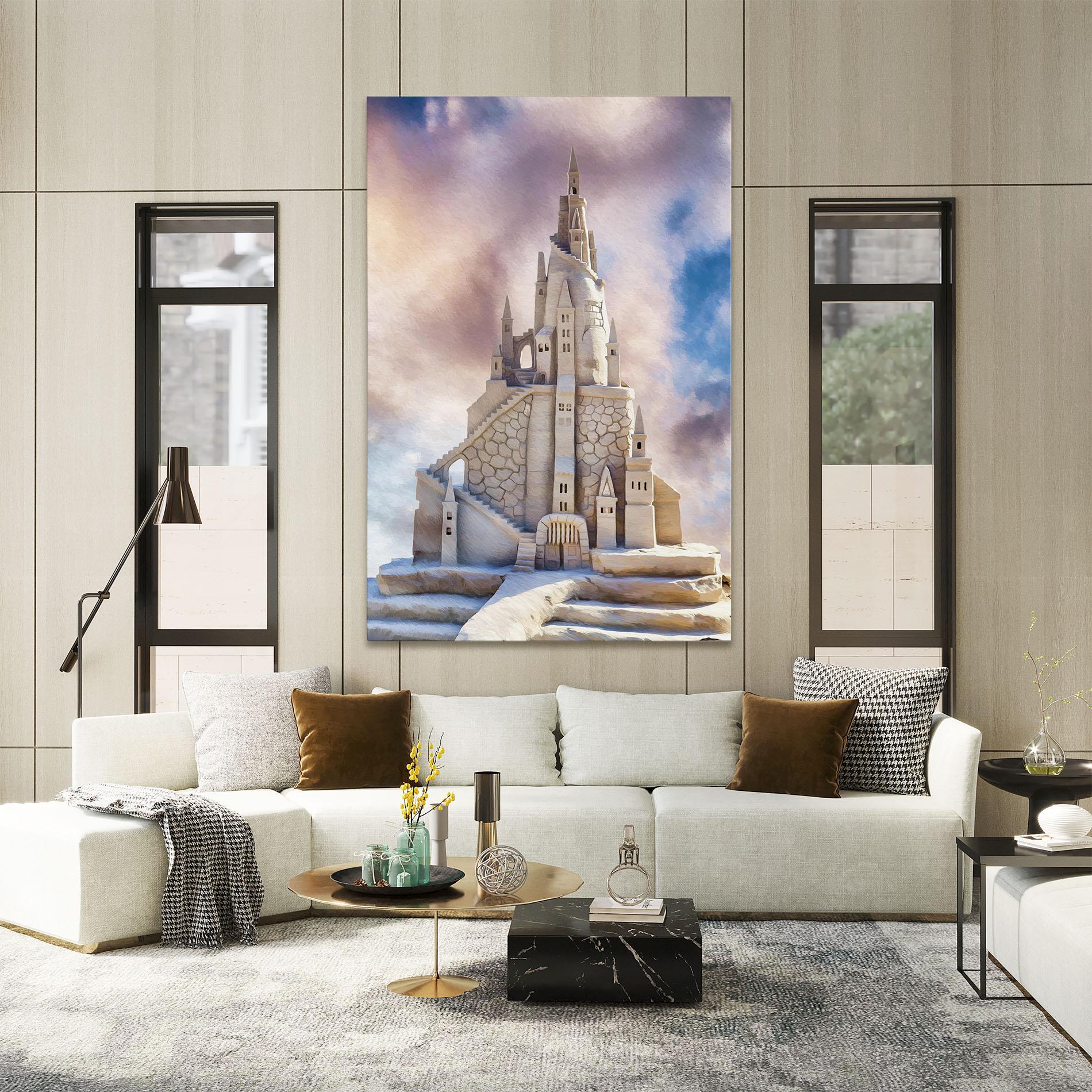 Leinwandbild Cream Castle mockup 2