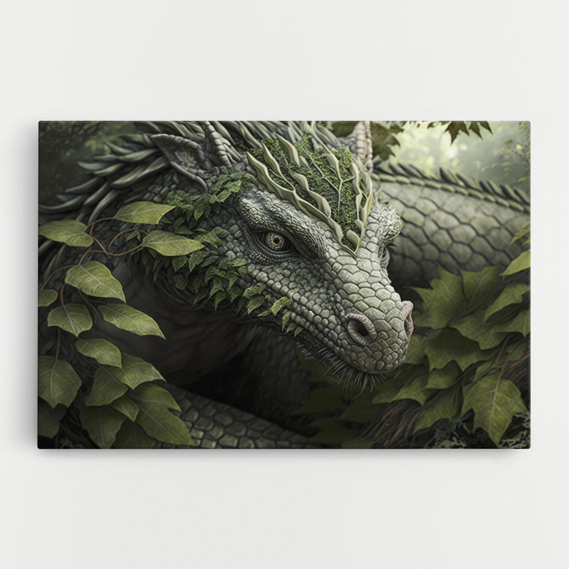 Leinwandbild Ancient Forest Dragon mockup 0