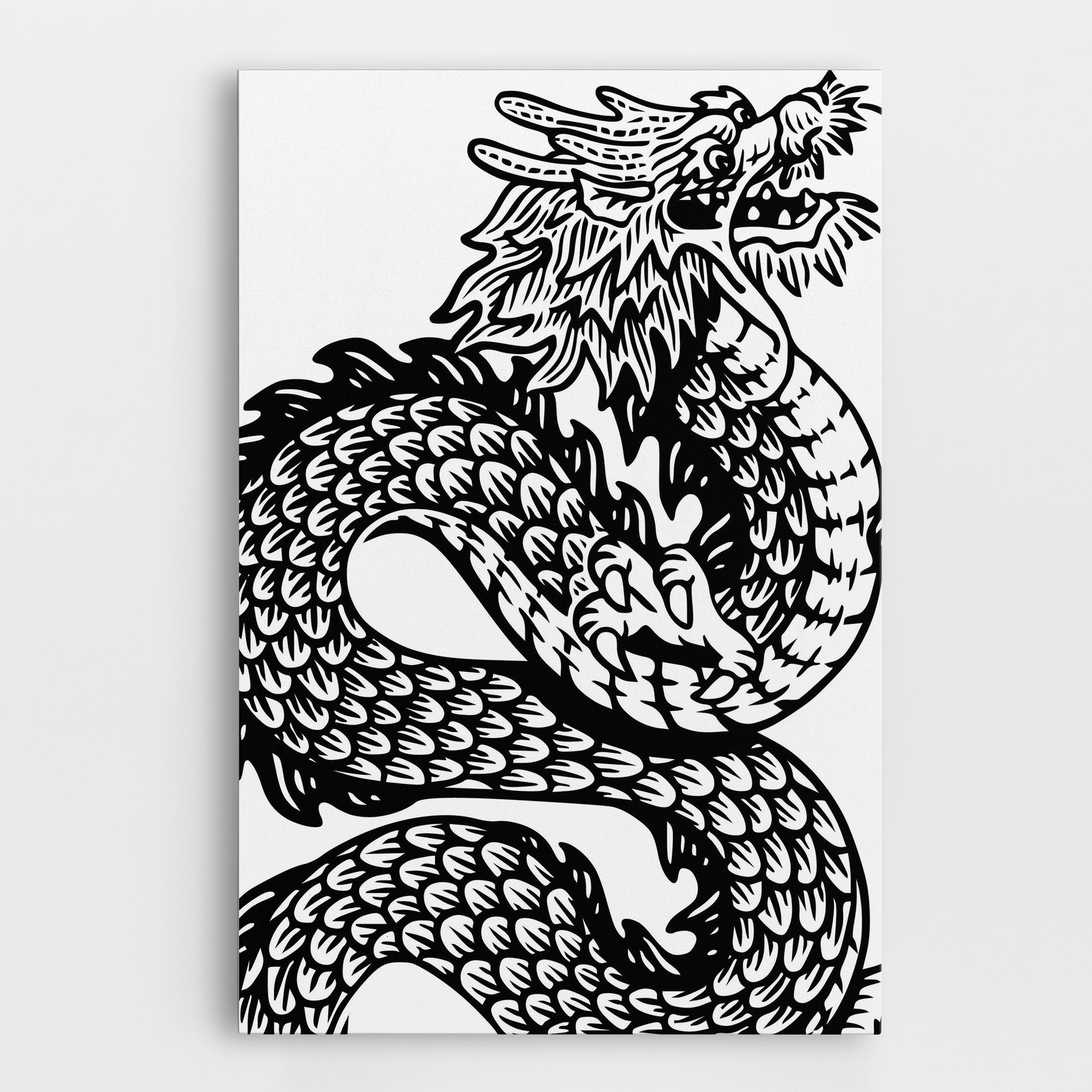 Dragon Black Line mockup 0