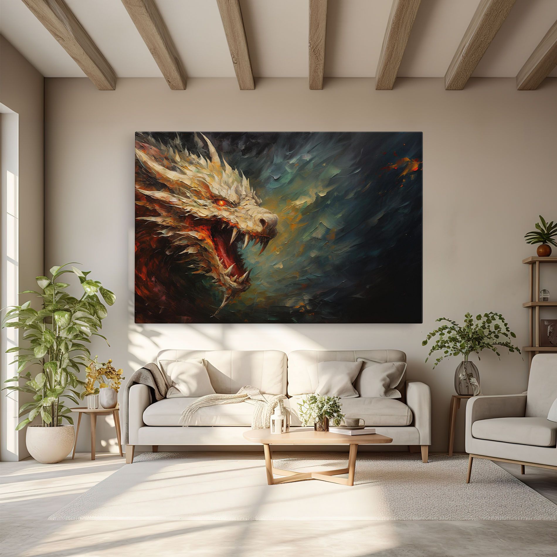 Angry Dragon Painting mockup 6