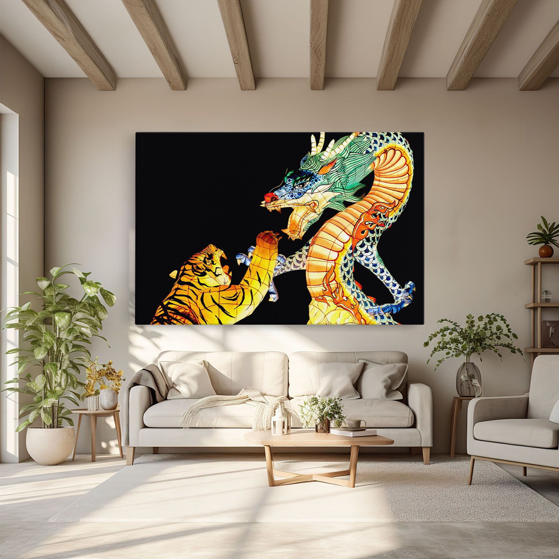 Chinese Dragon And Tiger mockup 6