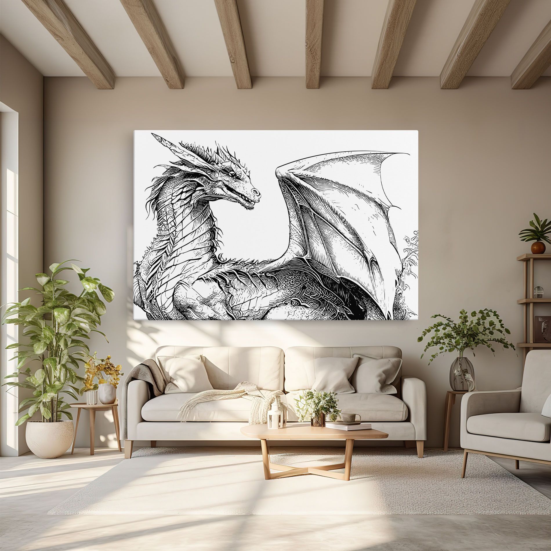 Dragon Sketch mockup 6