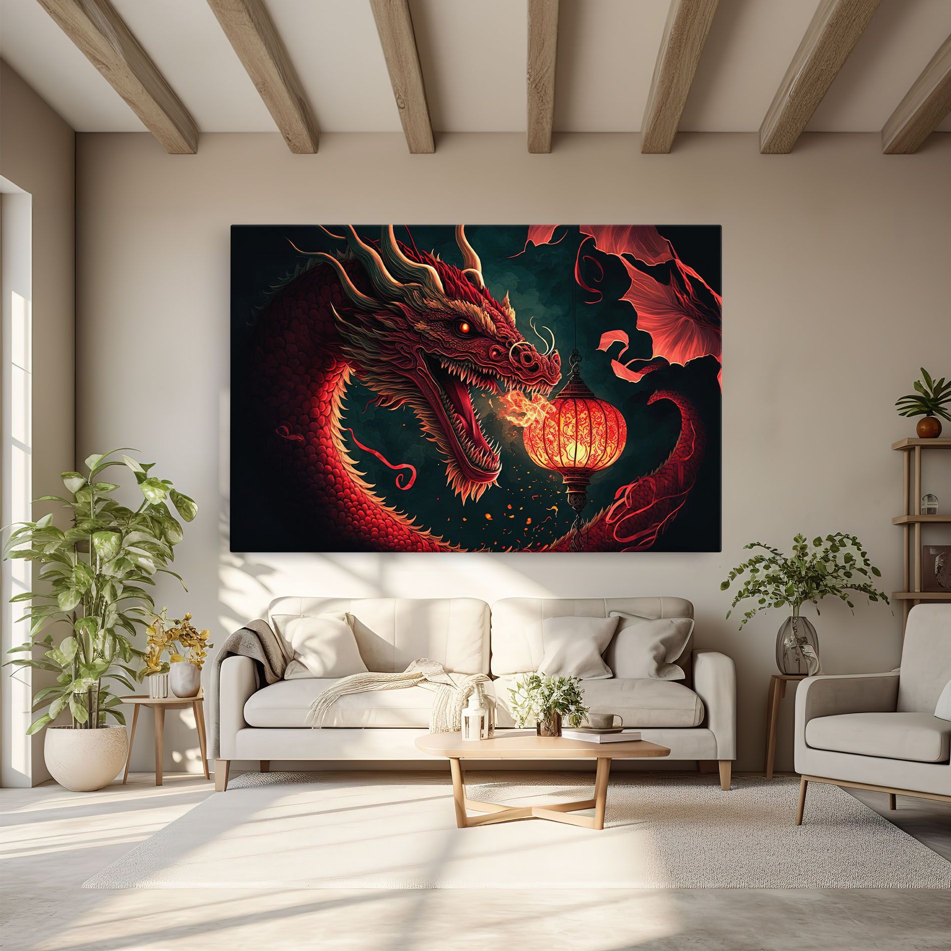 Red Fire Dragon mockup 6