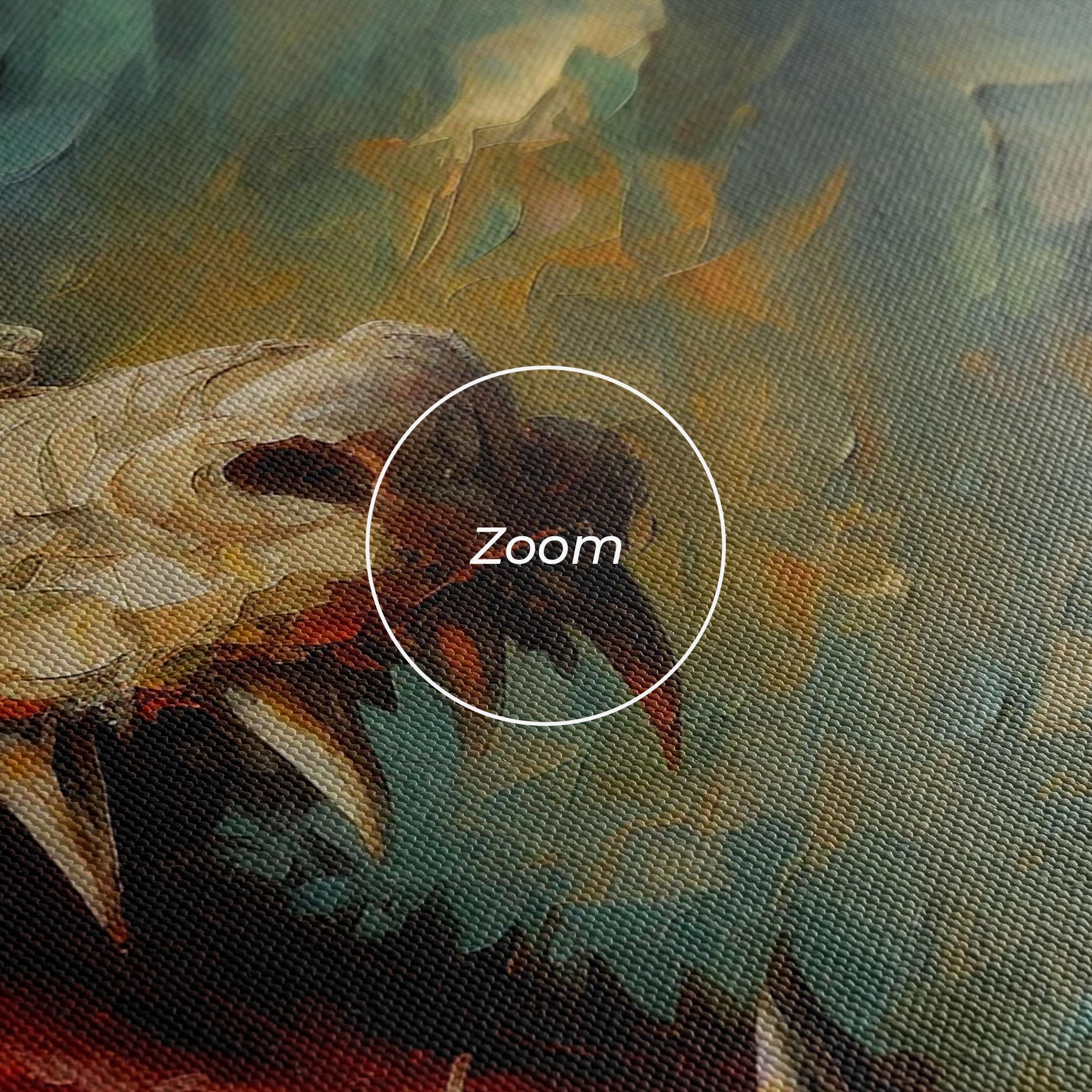 Leinwandbild Angry Dragon Painting mockup 3