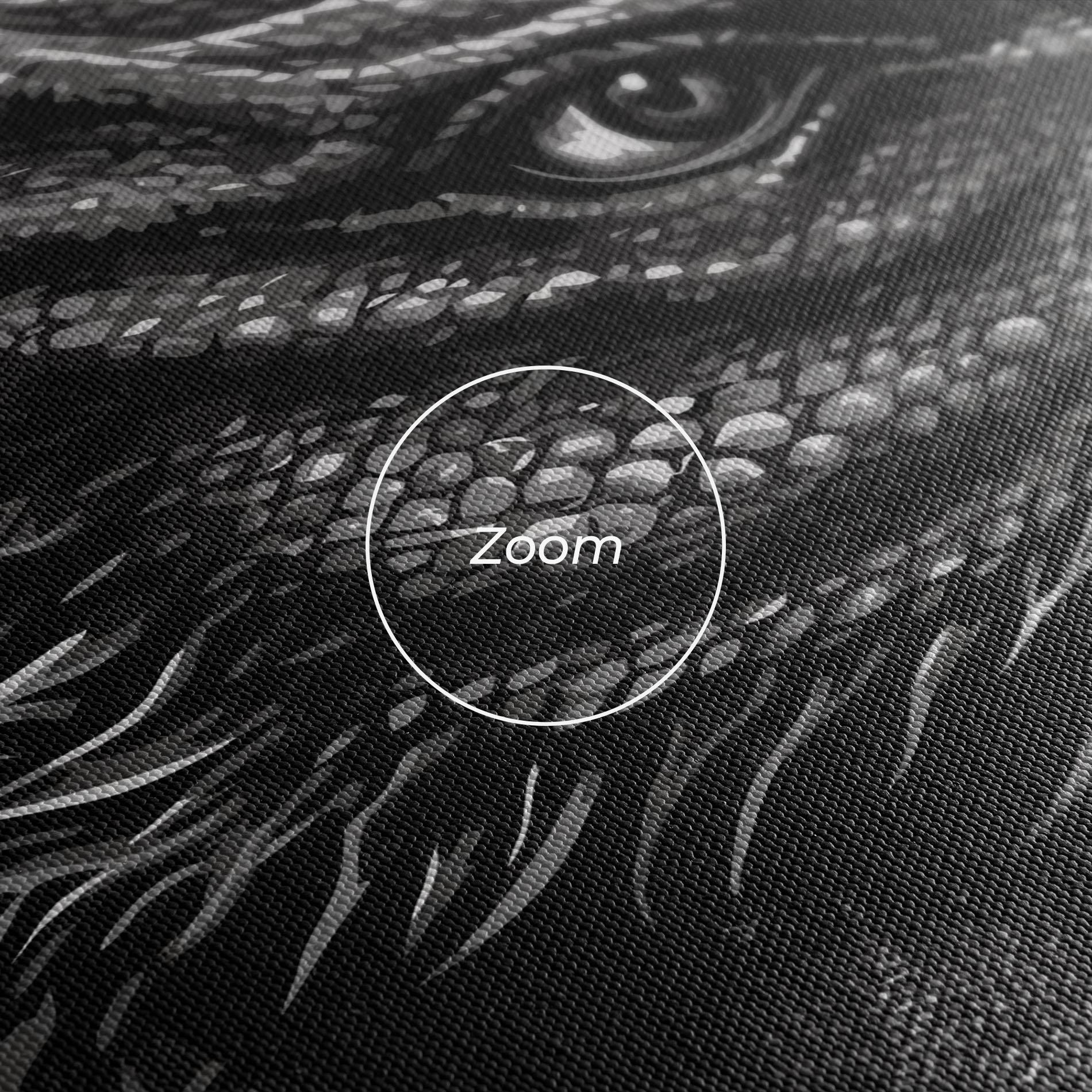 Leinwandbild Grey Dragon mockup 3