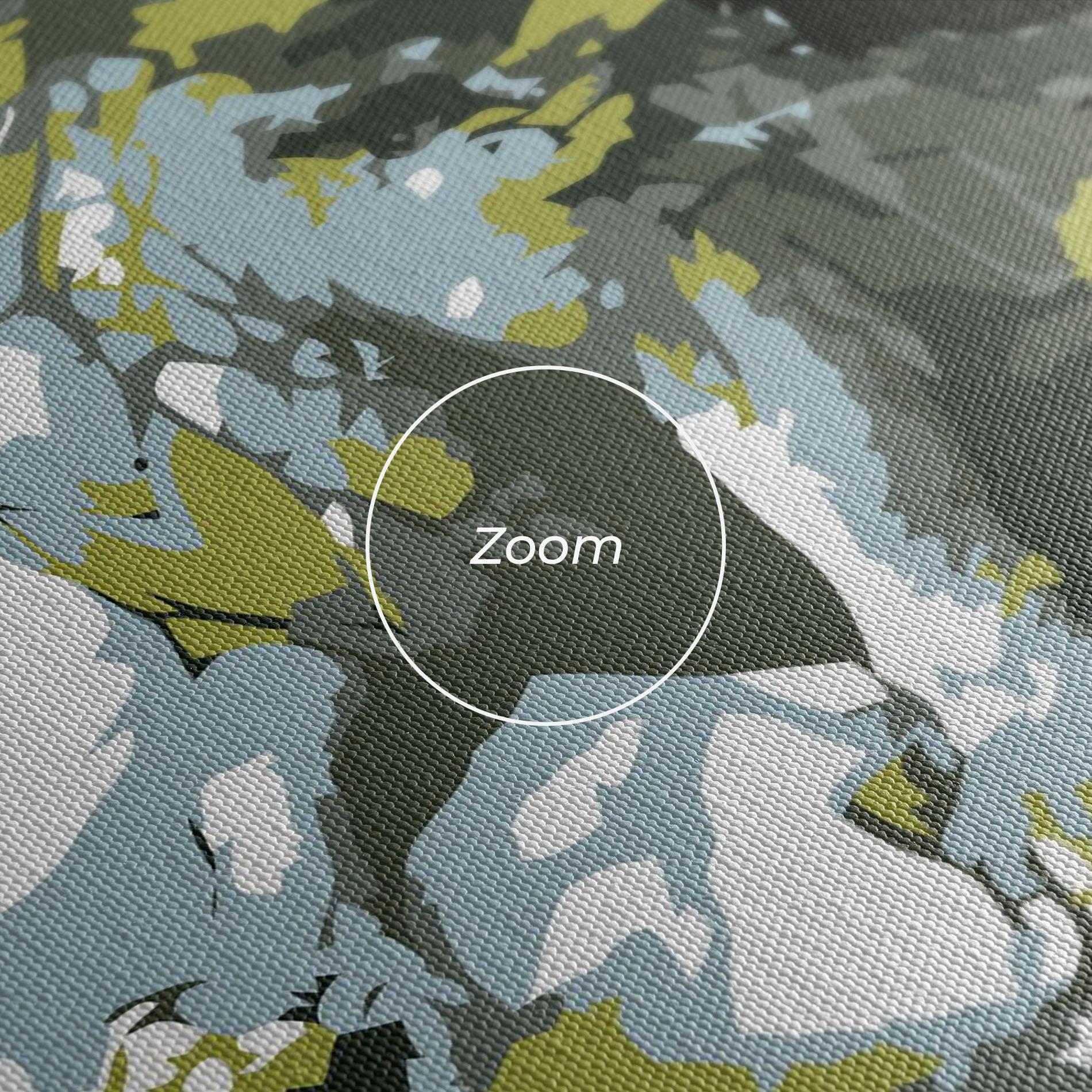 Leinwandbild Grey Nature Dragon mockup 3